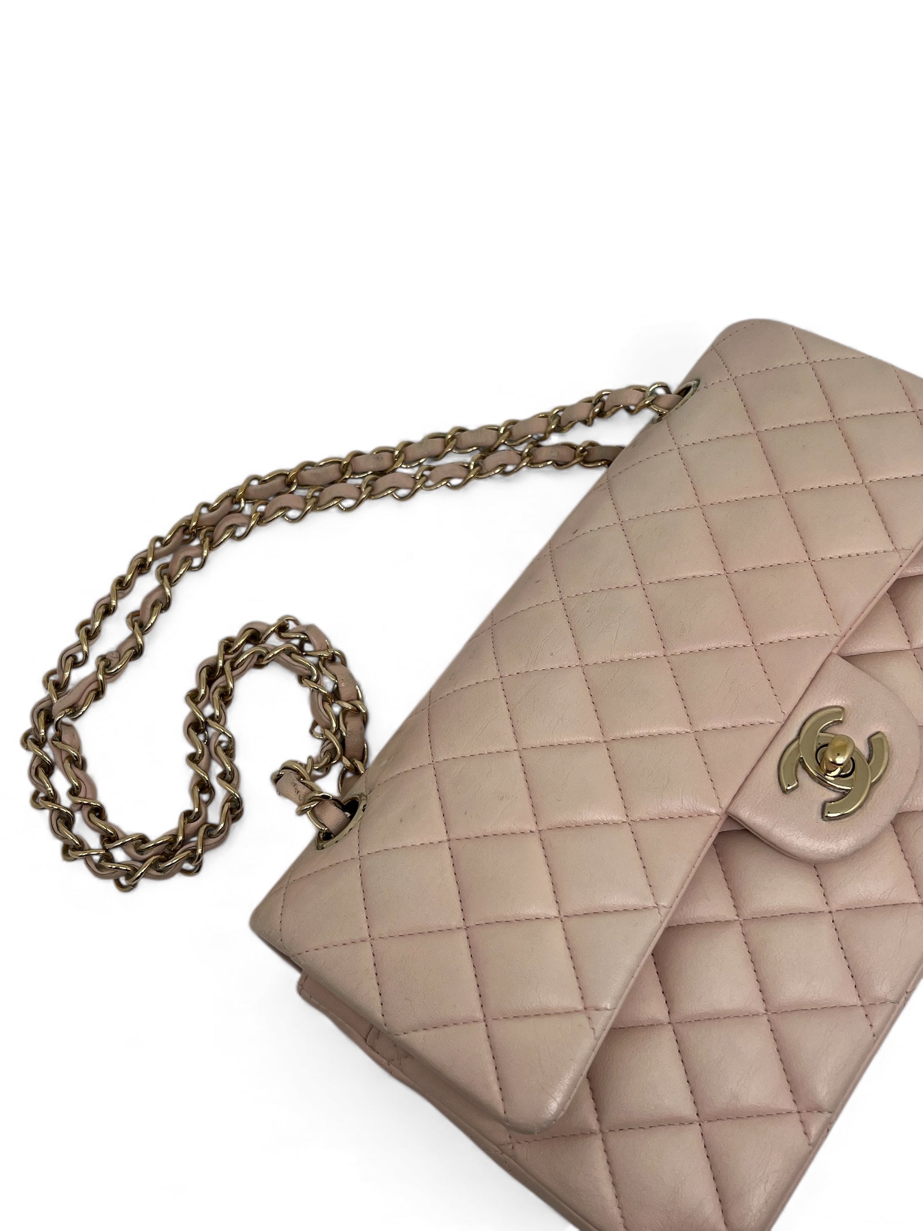 Chanel - Borsa Timeless 25 doppia patta rosa