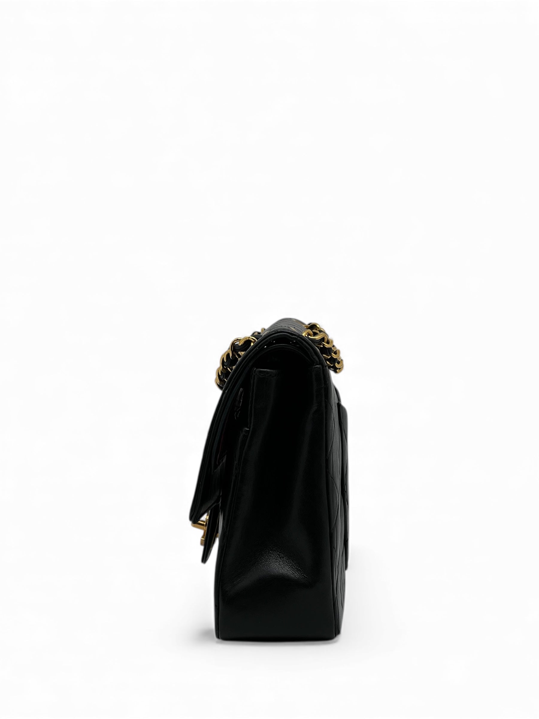 Chanel - Tasche Zeitlos 25 doppelte Klappe schwarz