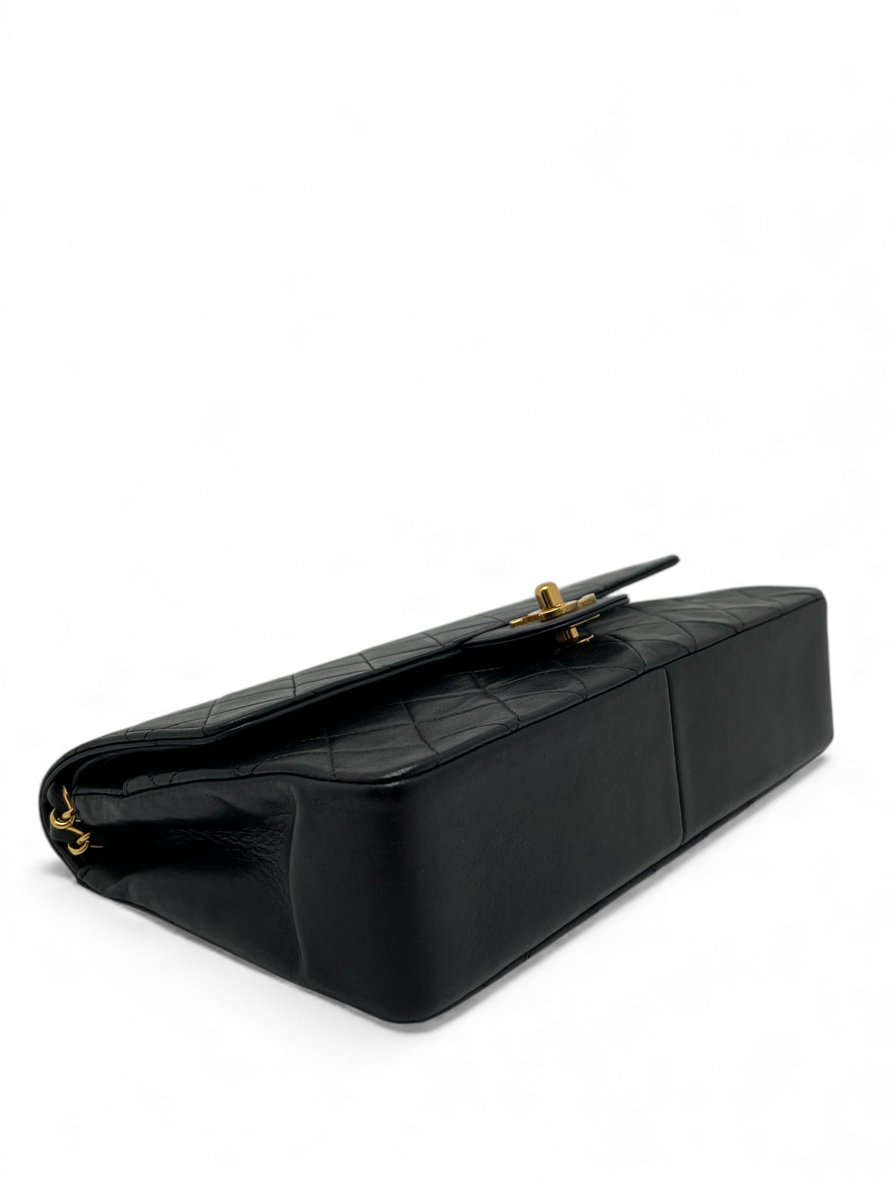Chanel - Tasche Zeitlos 25 doppelte Klappe schwarz