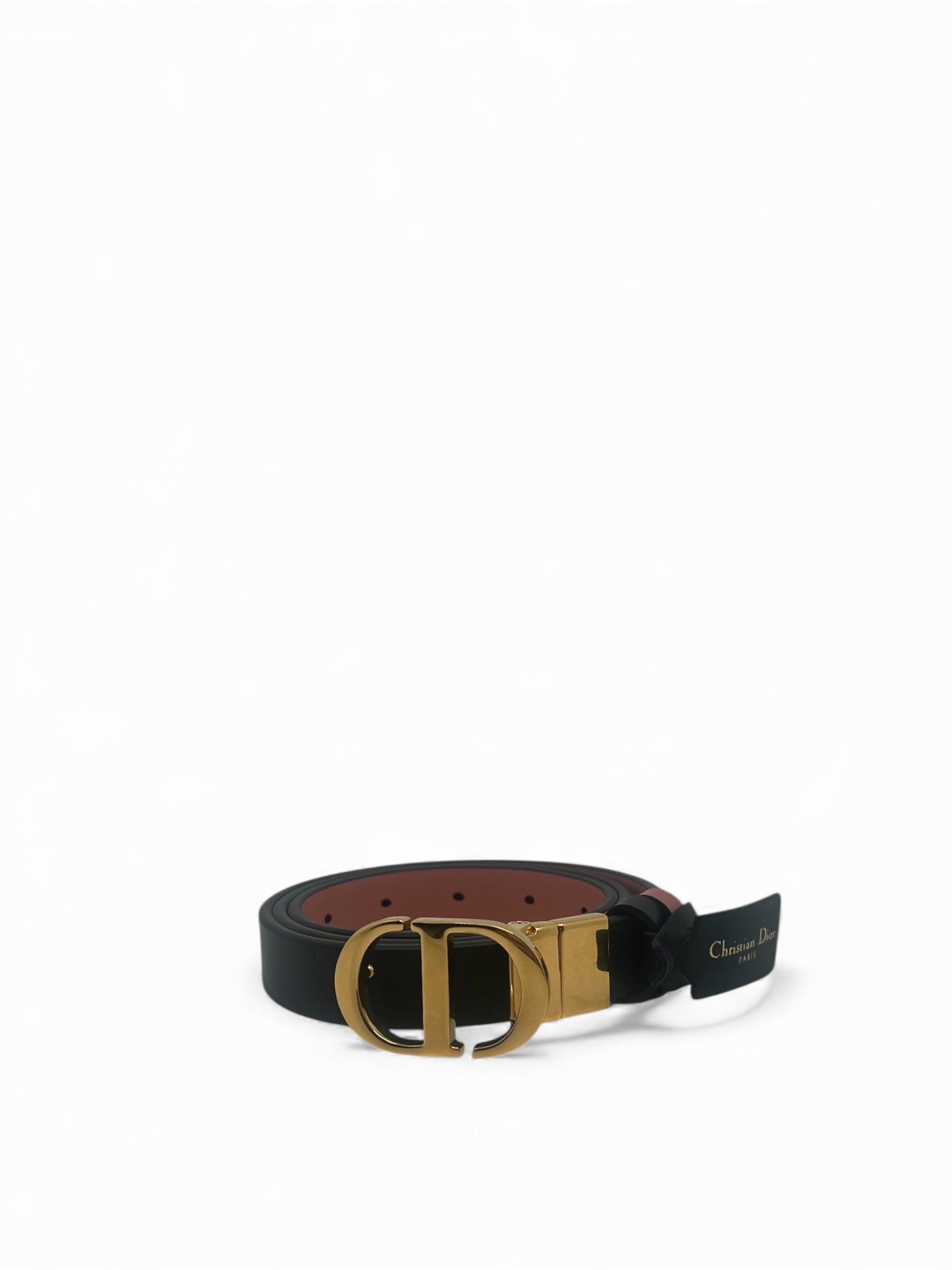 Christian Dior - Ceinture en cuir double couleur