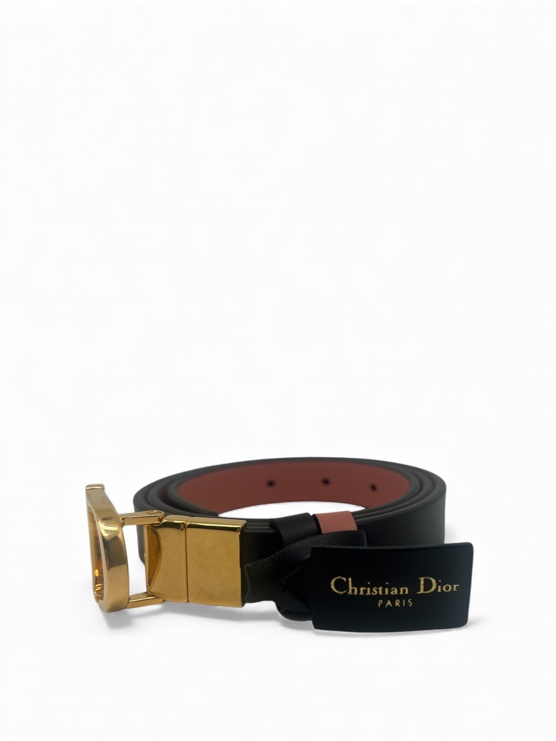 Christian Dior - Ceinture en cuir double couleur