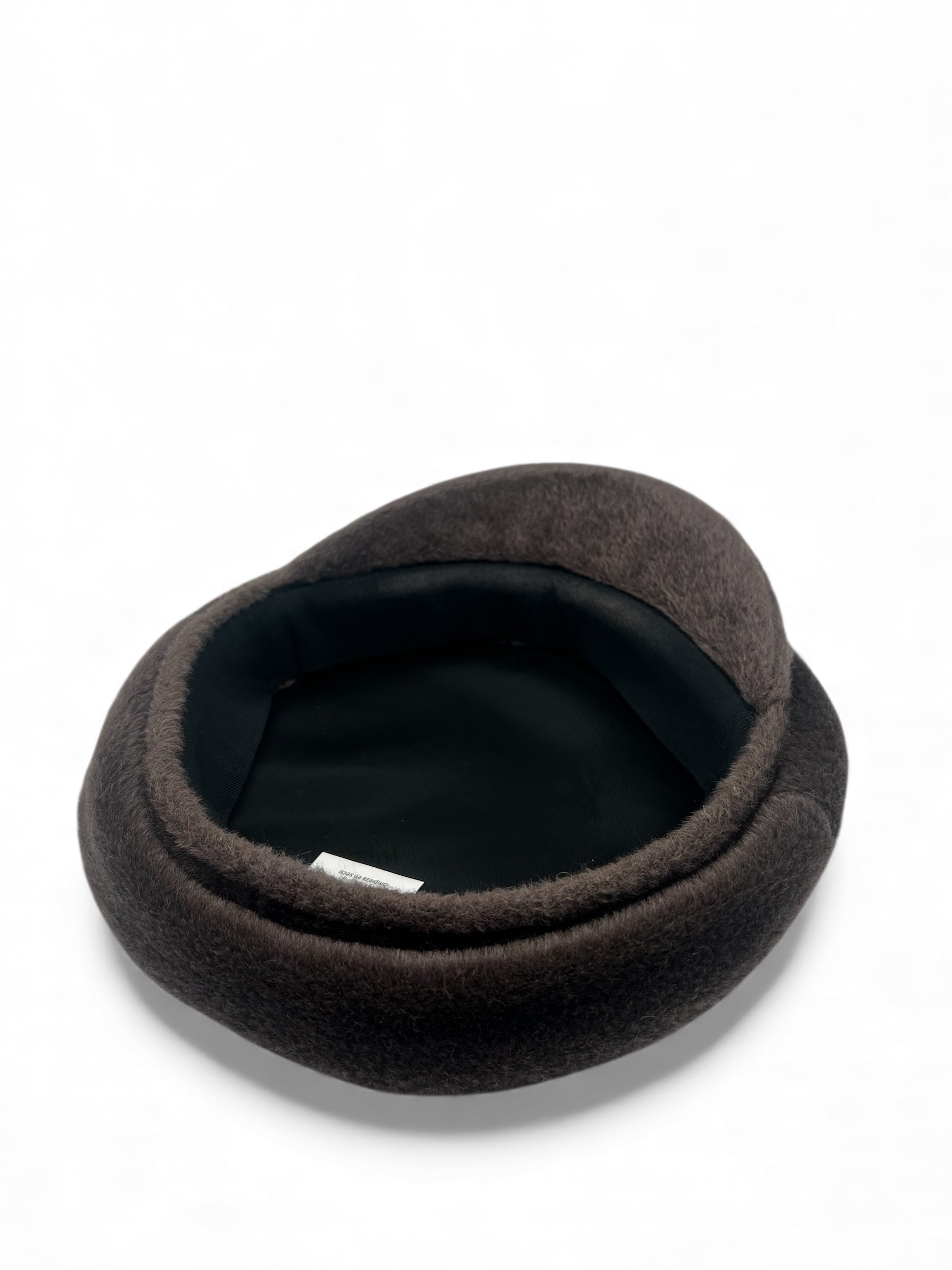 Hermès - Casquette en laine marron T.56