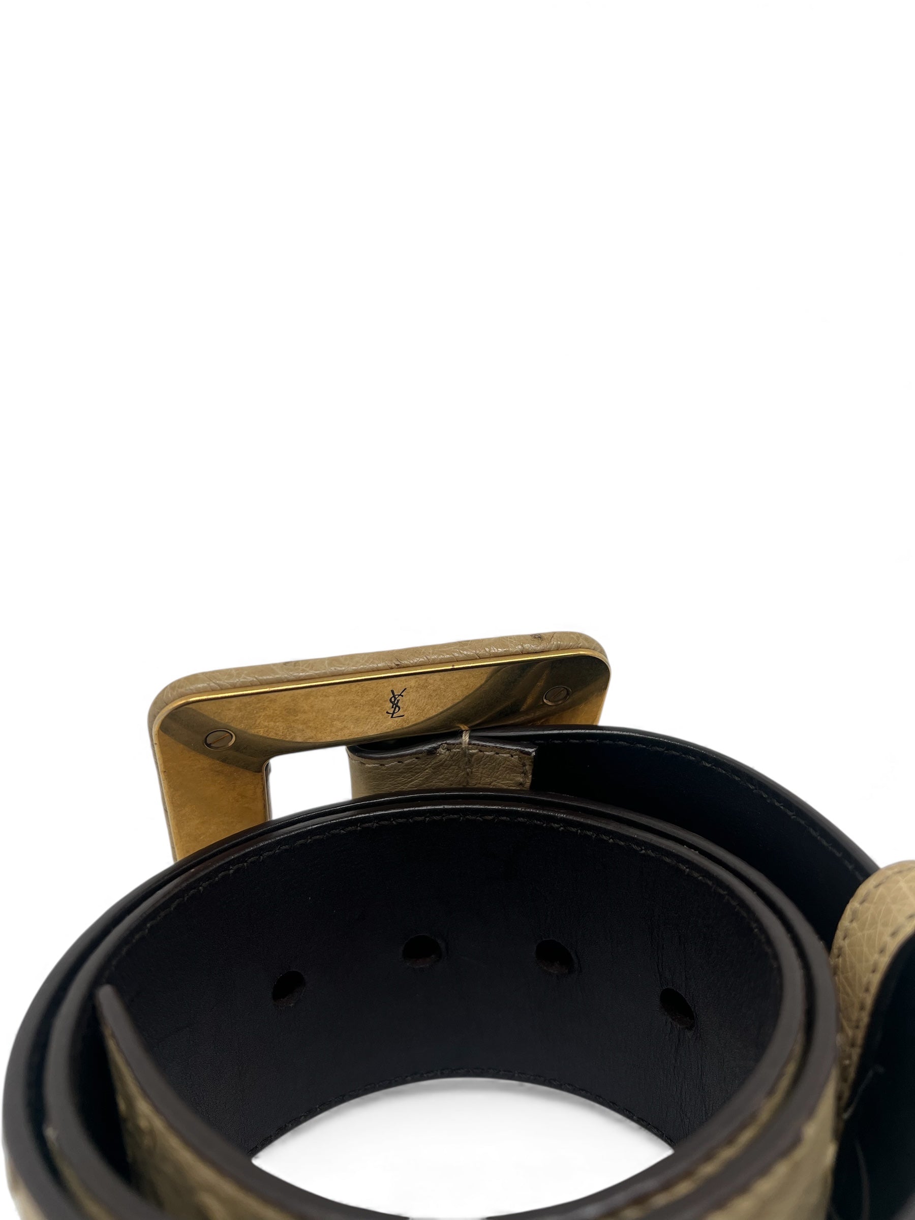 Yves Saint Laurent - Ceinture en cuir exotique T.70