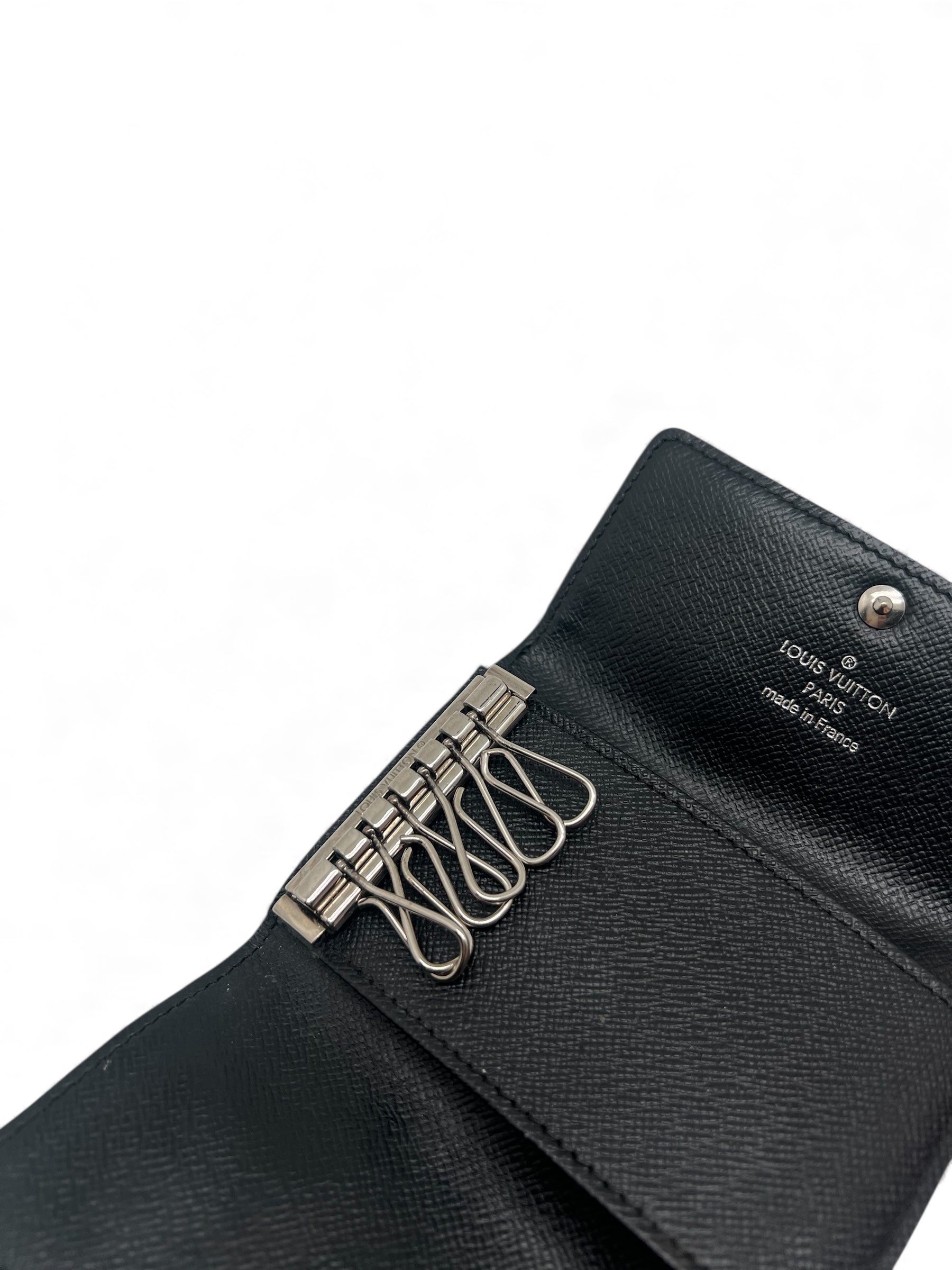 Louis Vuitton - Porte-clés en cuir noir