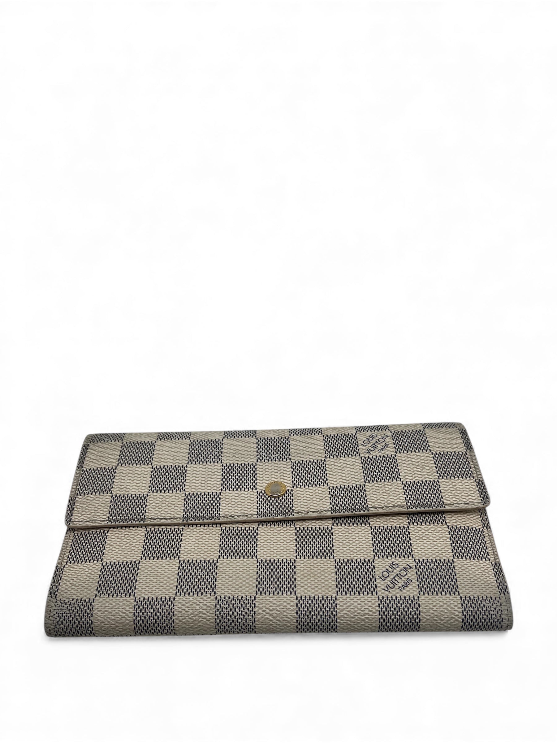 Louis Vuitton - Portefeuille damier blanc