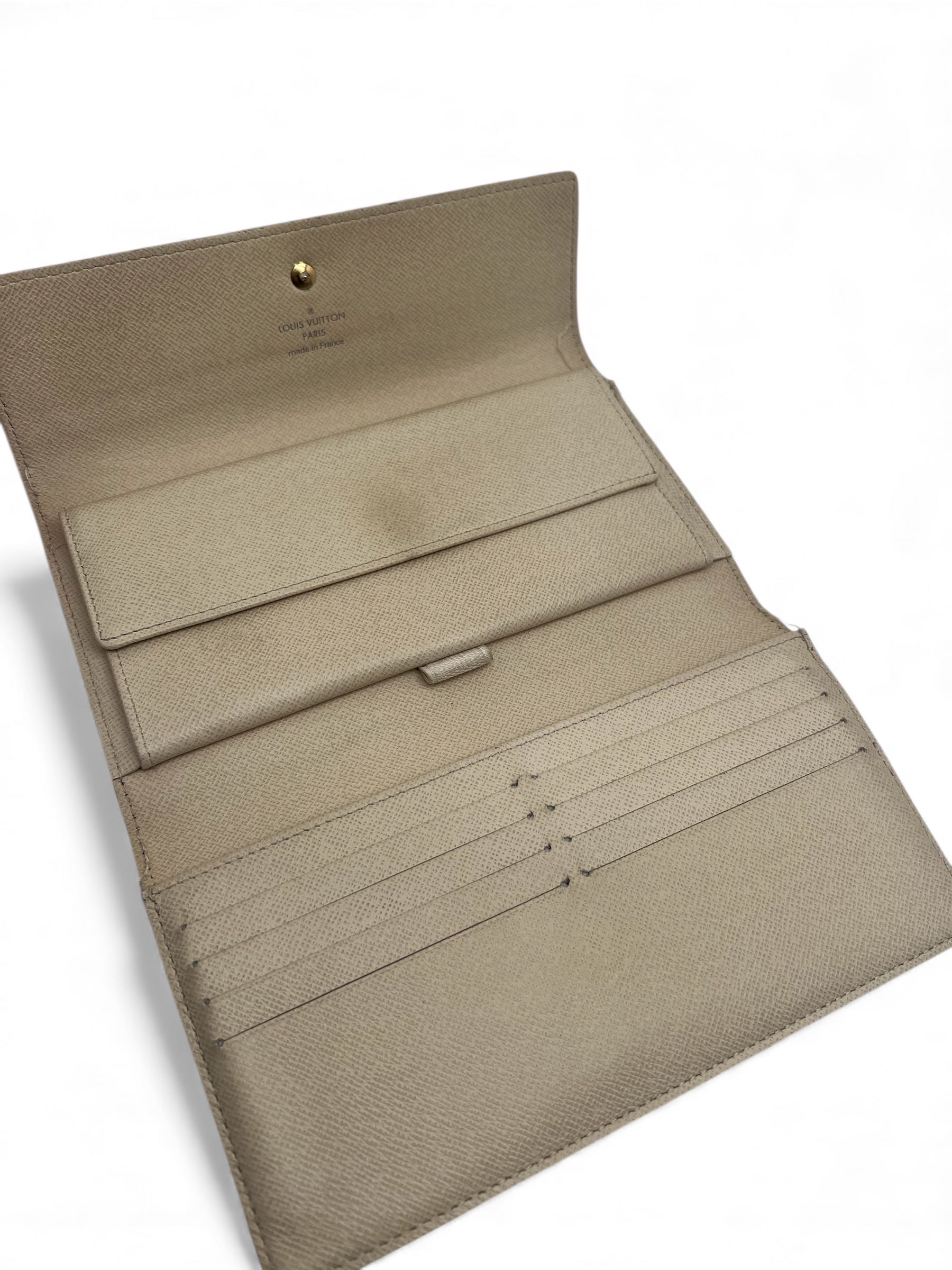 Louis Vuitton - Portefeuille damier blanc