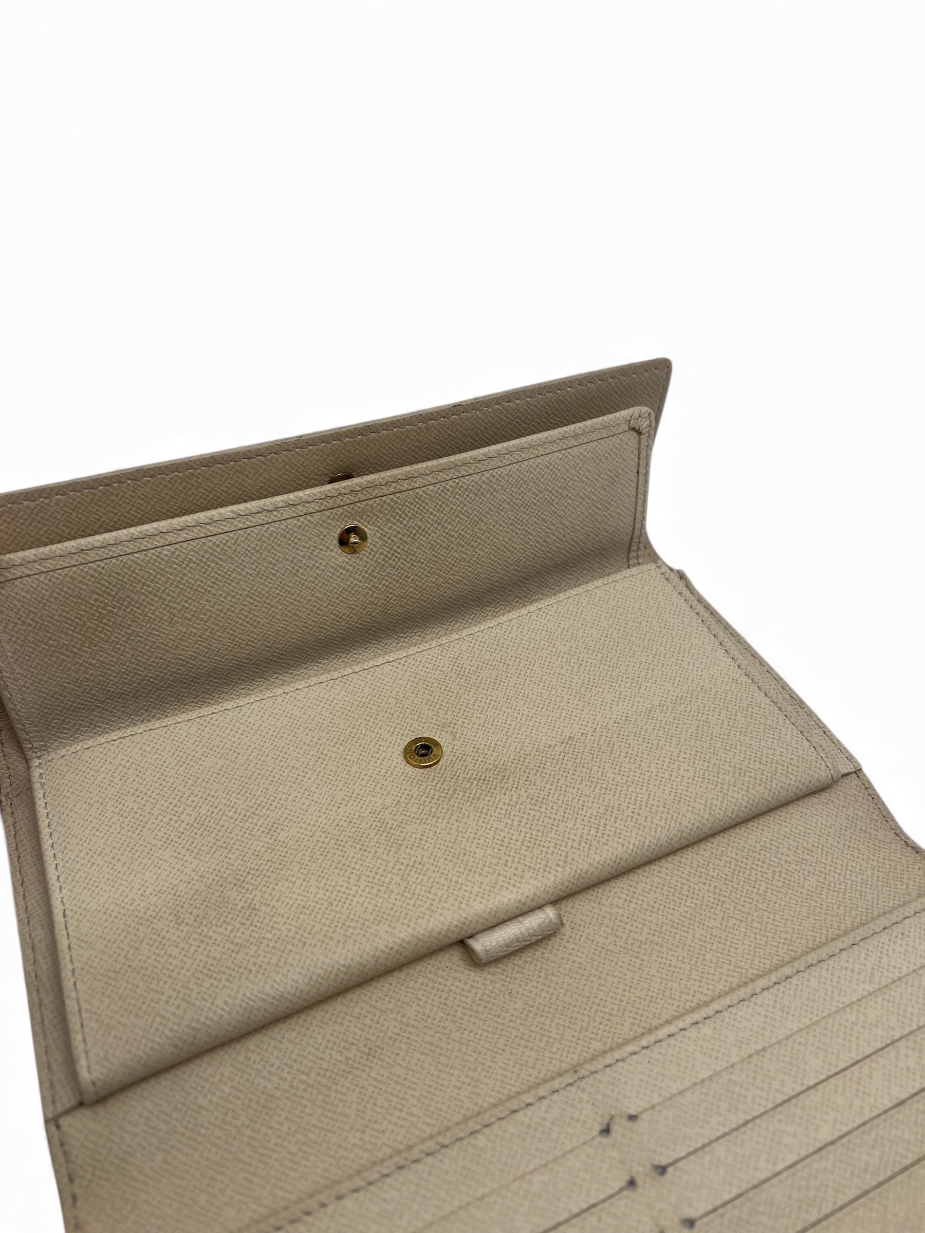 Louis Vuitton - Portefeuille damier blanc