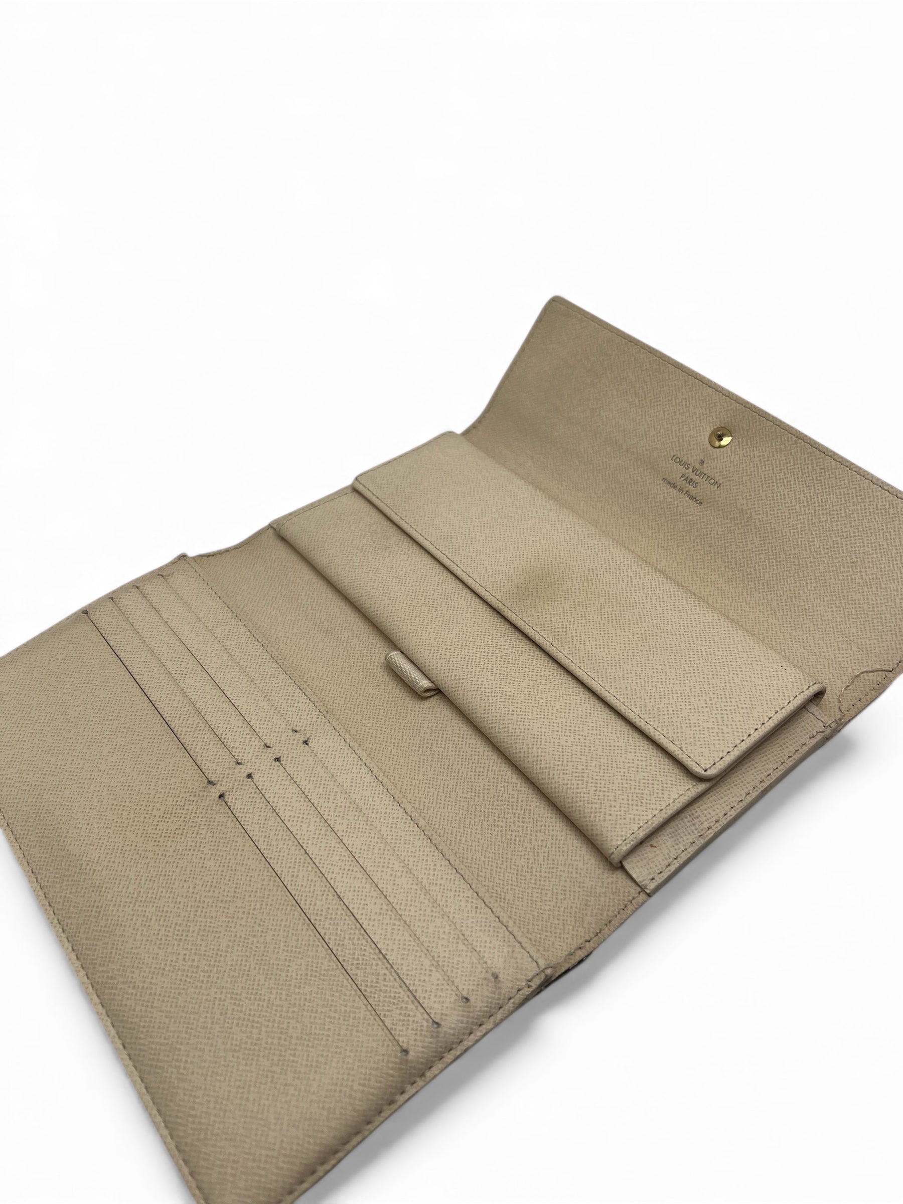 Louis Vuitton - Portefeuille damier blanc