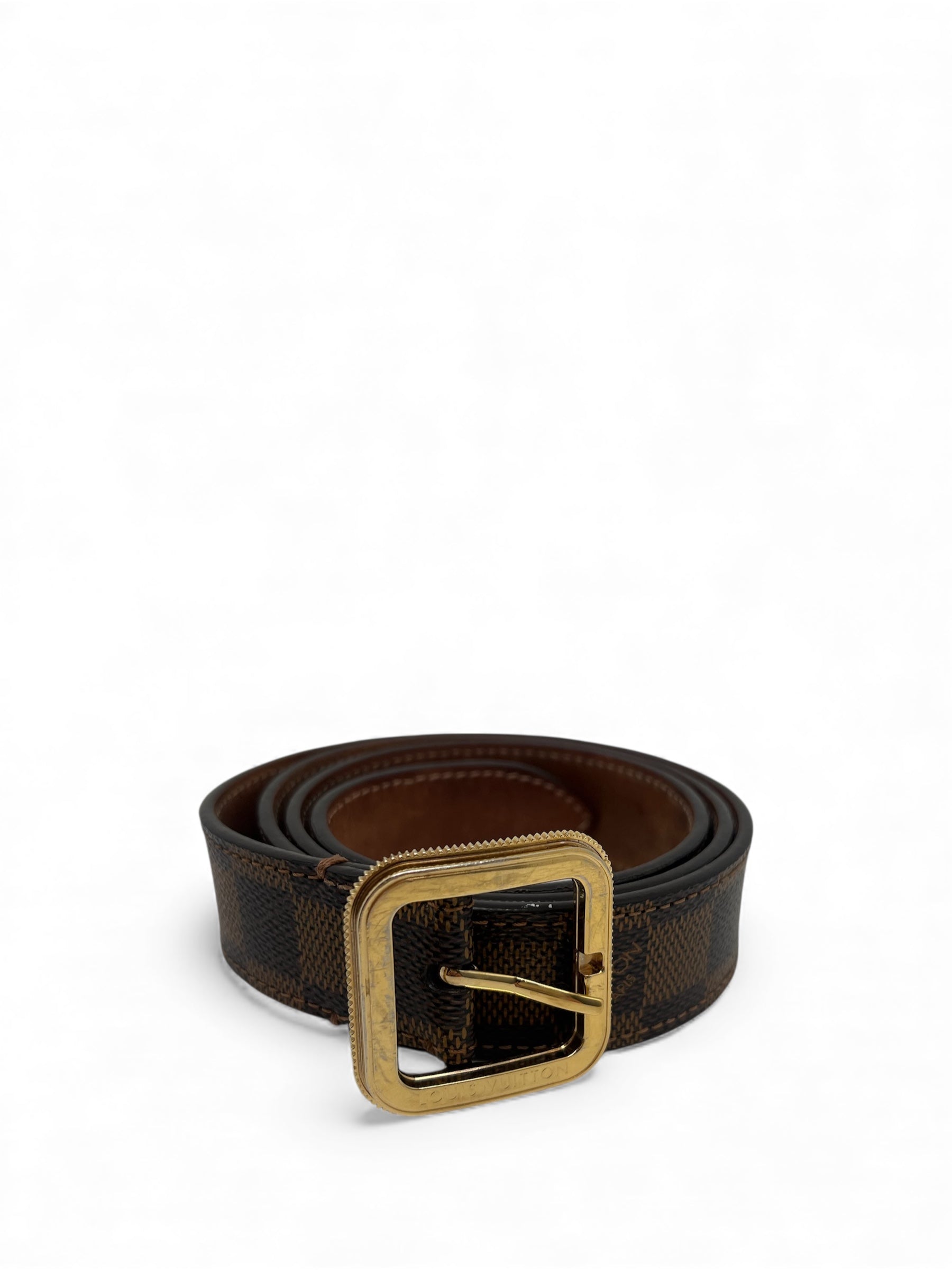 Louis Vuitton - Ceinture en cuir marron T90