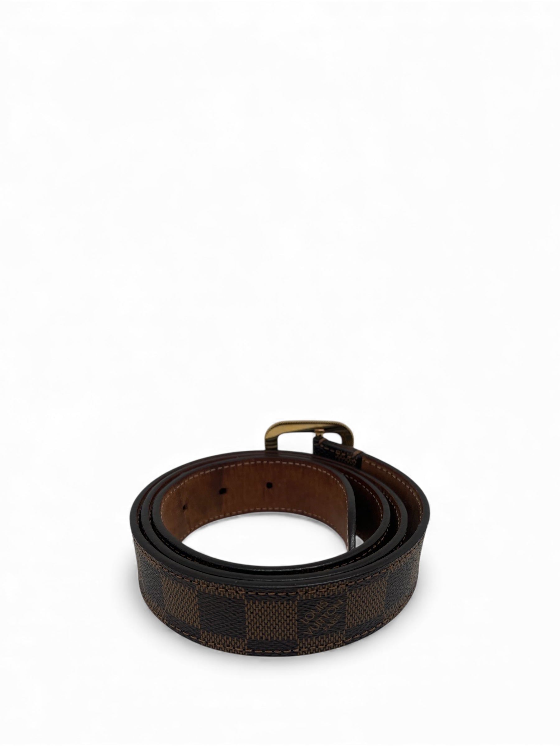 Louis Vuitton - Ceinture en cuir marron T90
