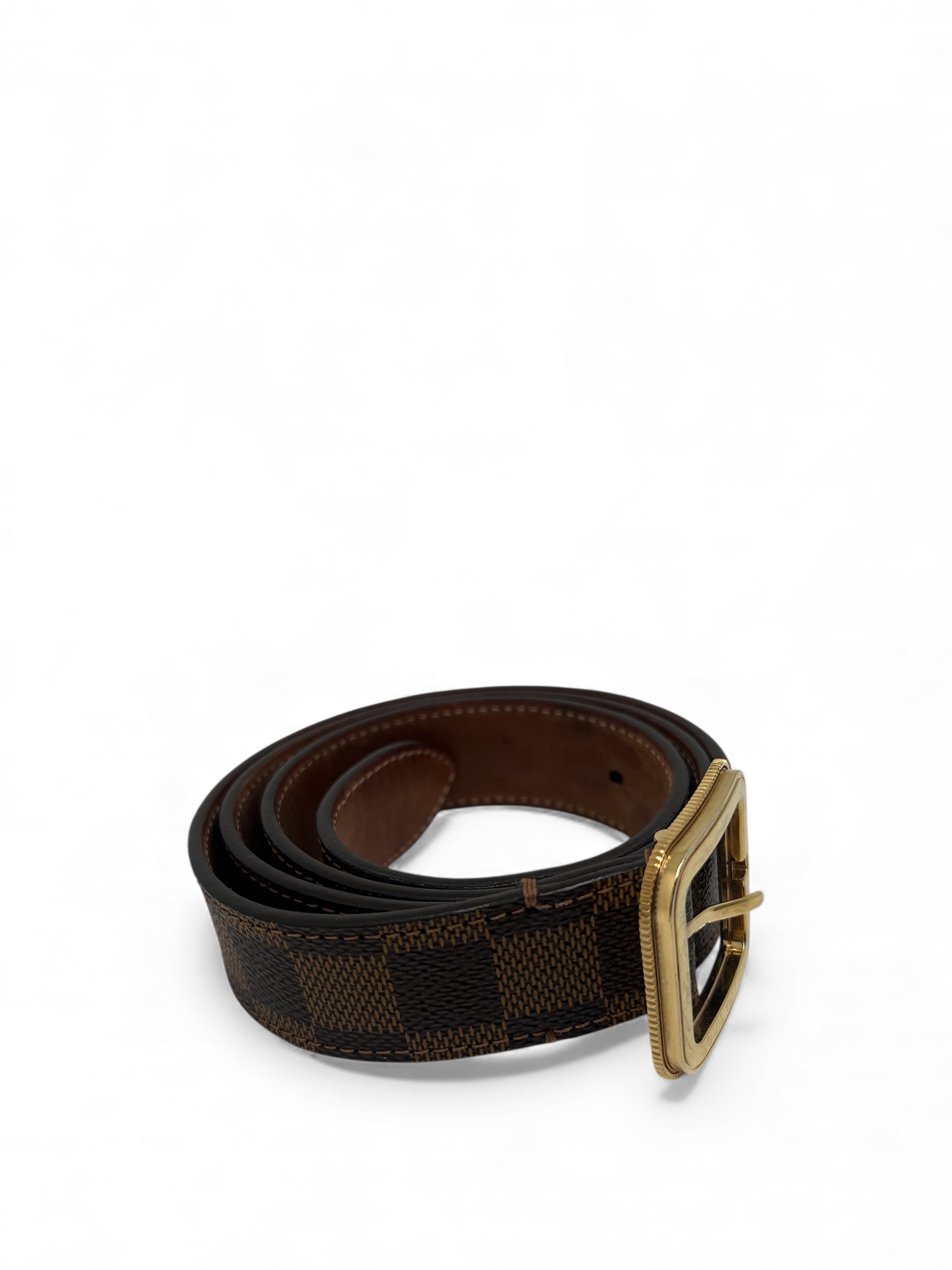 Louis Vuitton - Ceinture en cuir marron T90