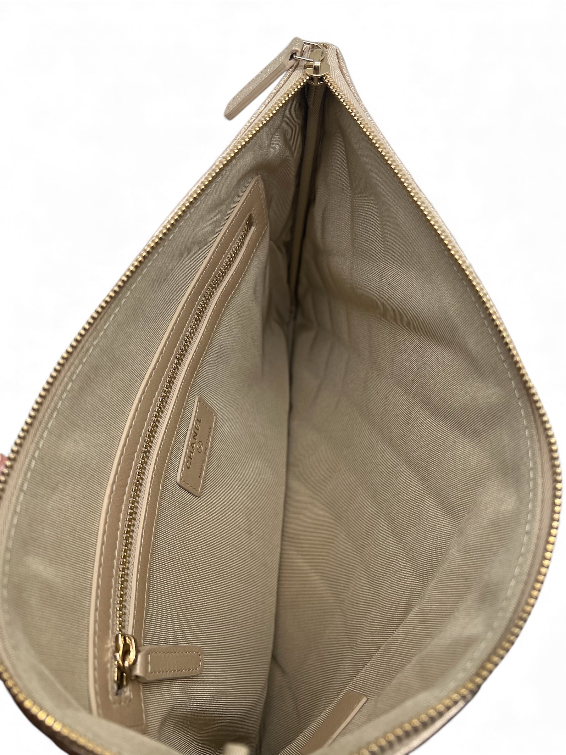 Chanel - Goldene Lederhandtasche