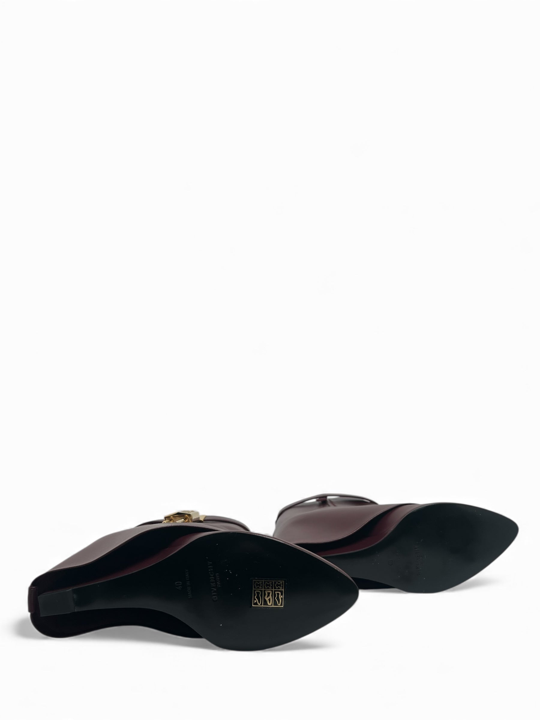 Givenchy - Boots en cuir Shark Bordeaux T40