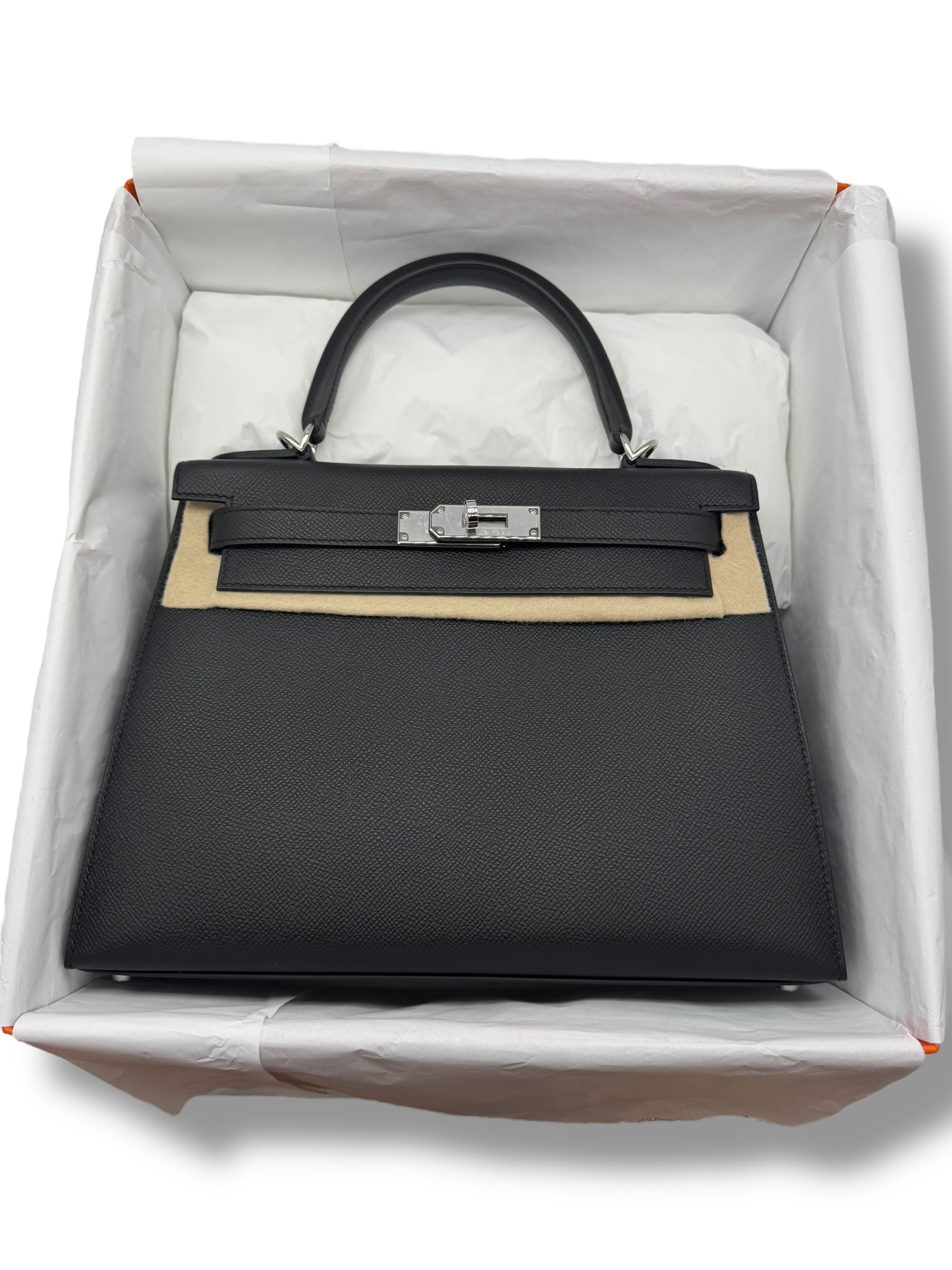 Hermès - Kelly II Sellier Tasche 28 Kalbsleder Epsom