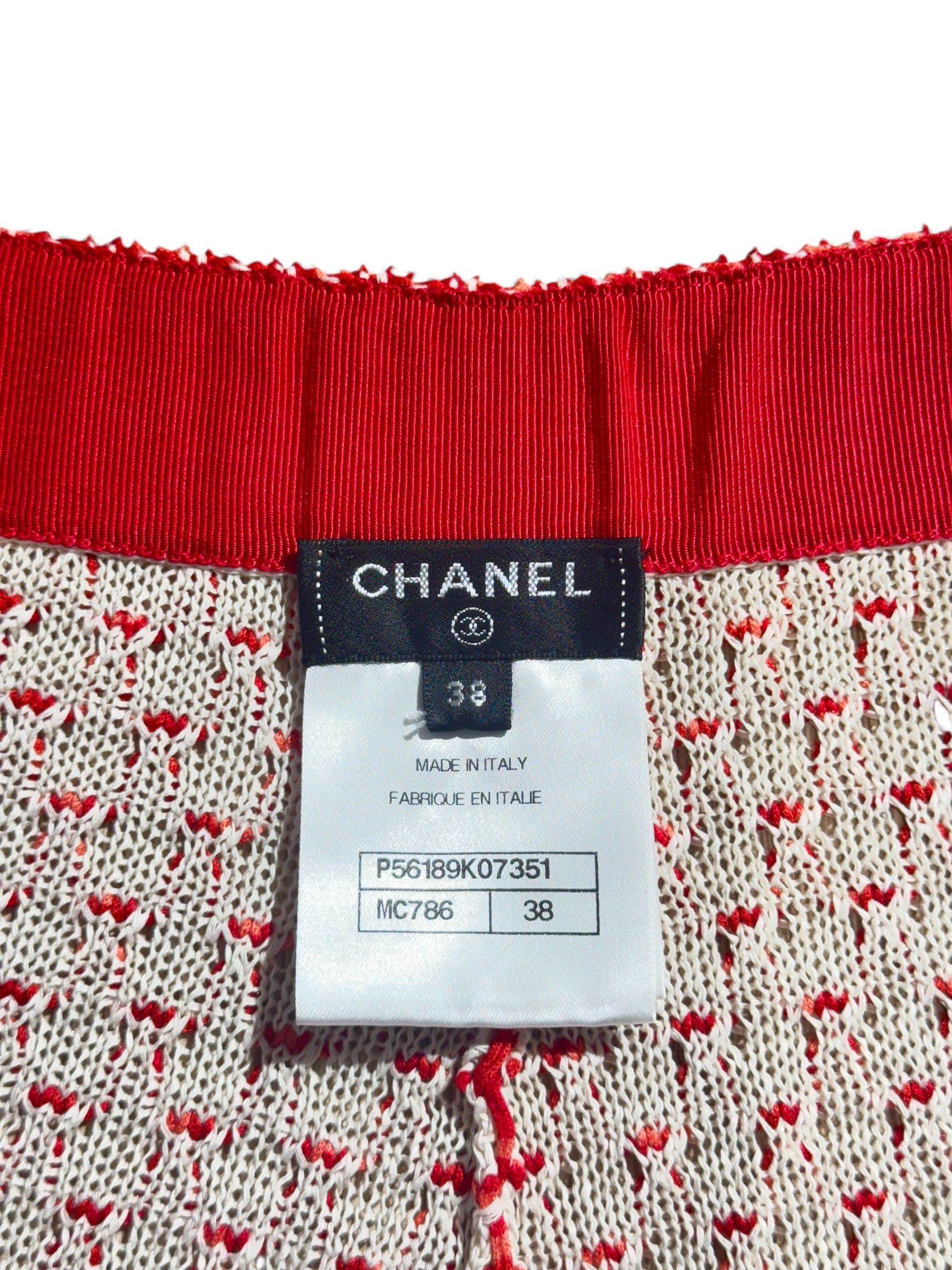 Chanel - Completo La Pausa rosso e bianco T38