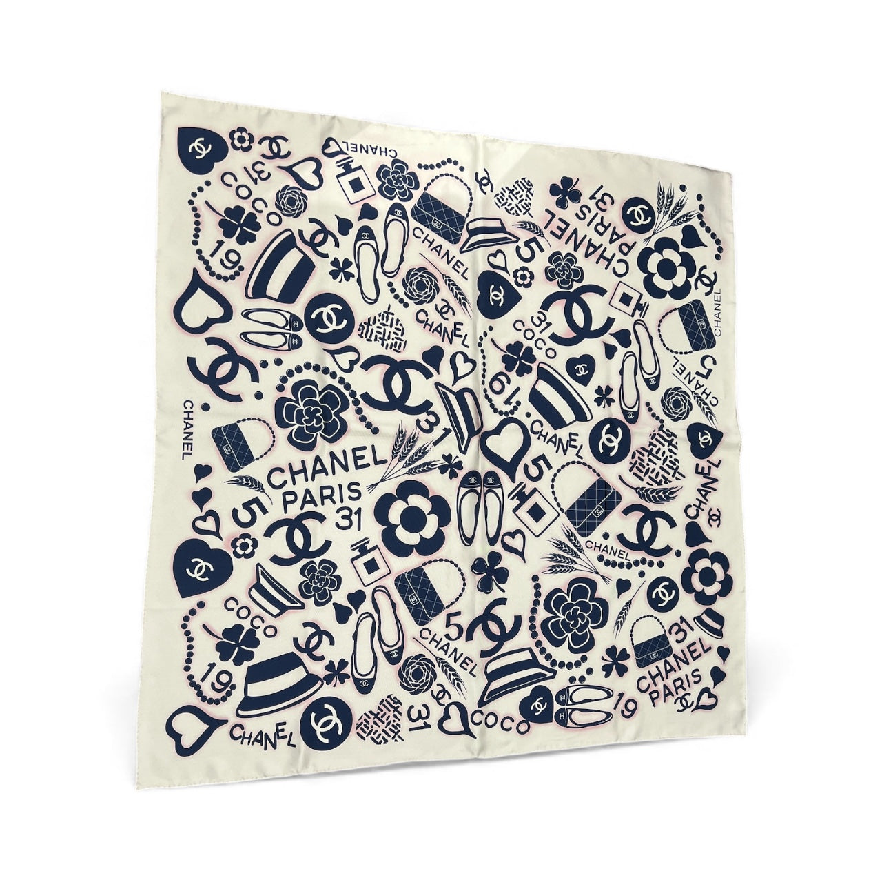 Chanel - Carré accessoires Bleu/Rose