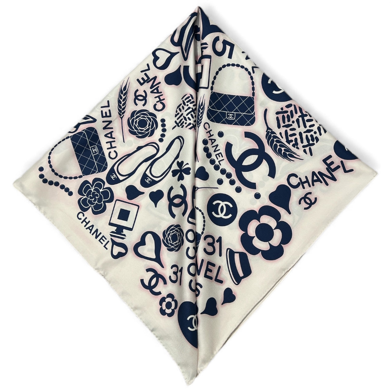 Chanel - Carré accessoires Bleu/Rose