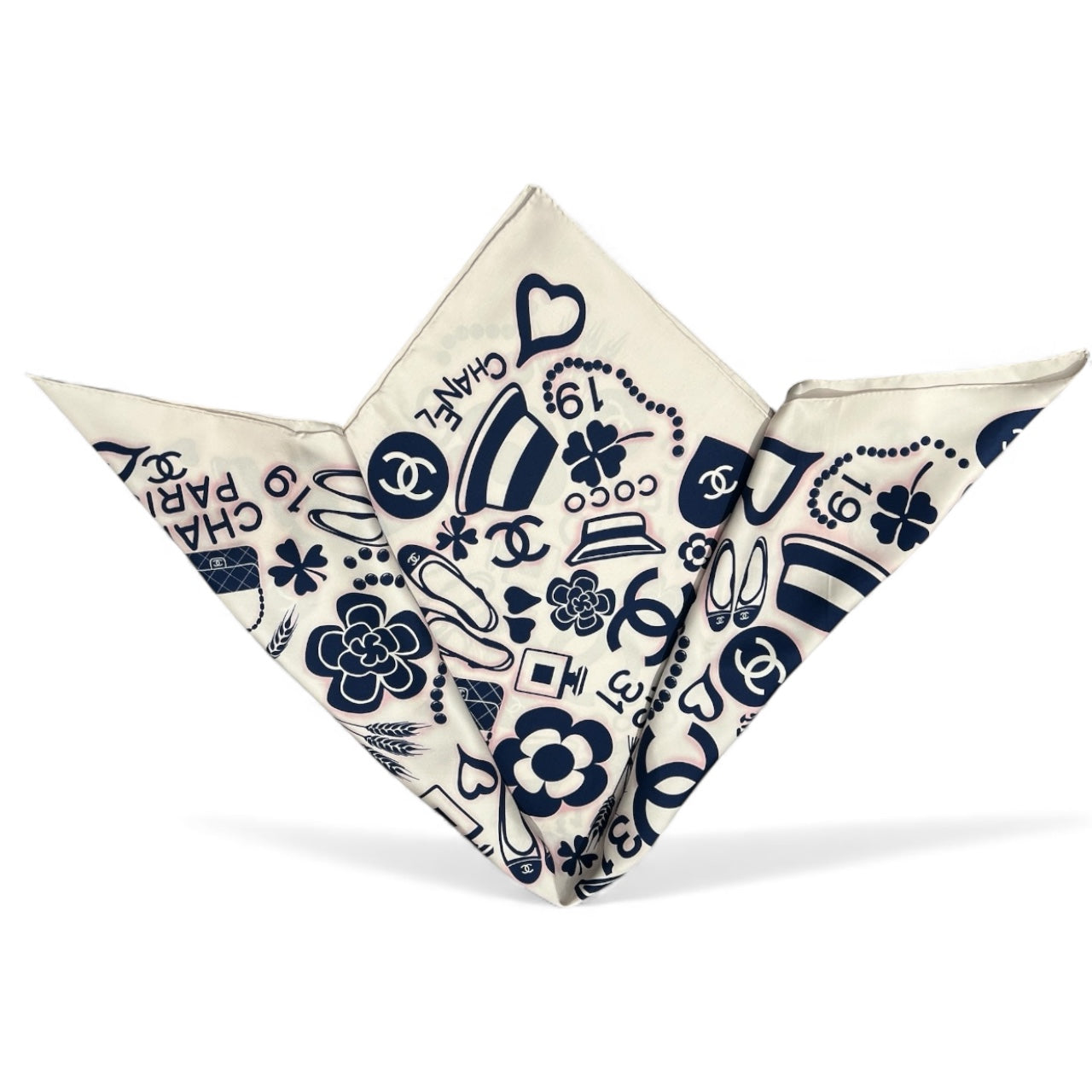 Chanel - Carré accessoires Bleu/Rose