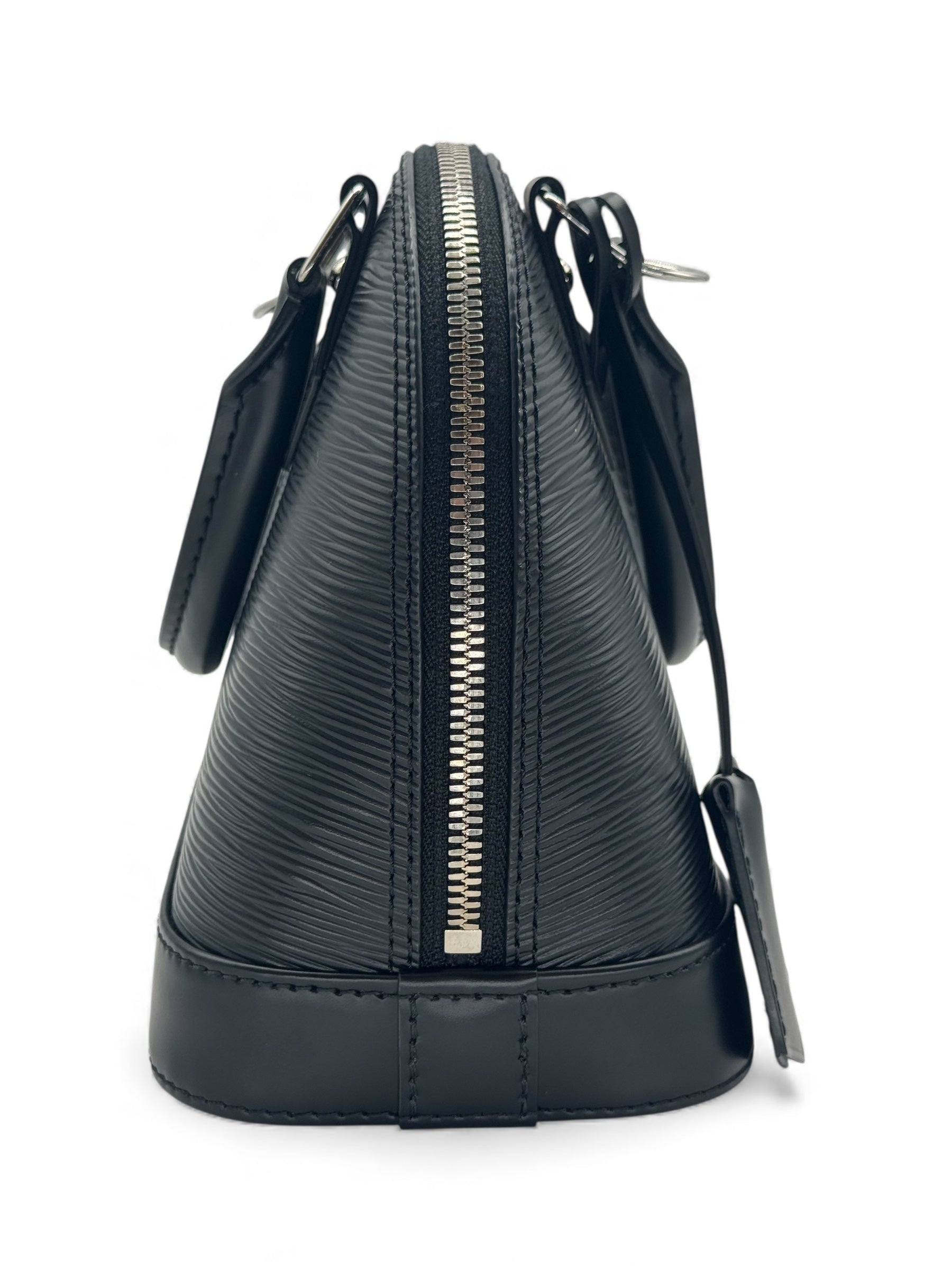 Louis Vuitton - Alma BB Tasche aus schwarzem Epi-Leder mit 2 Schulterriemen