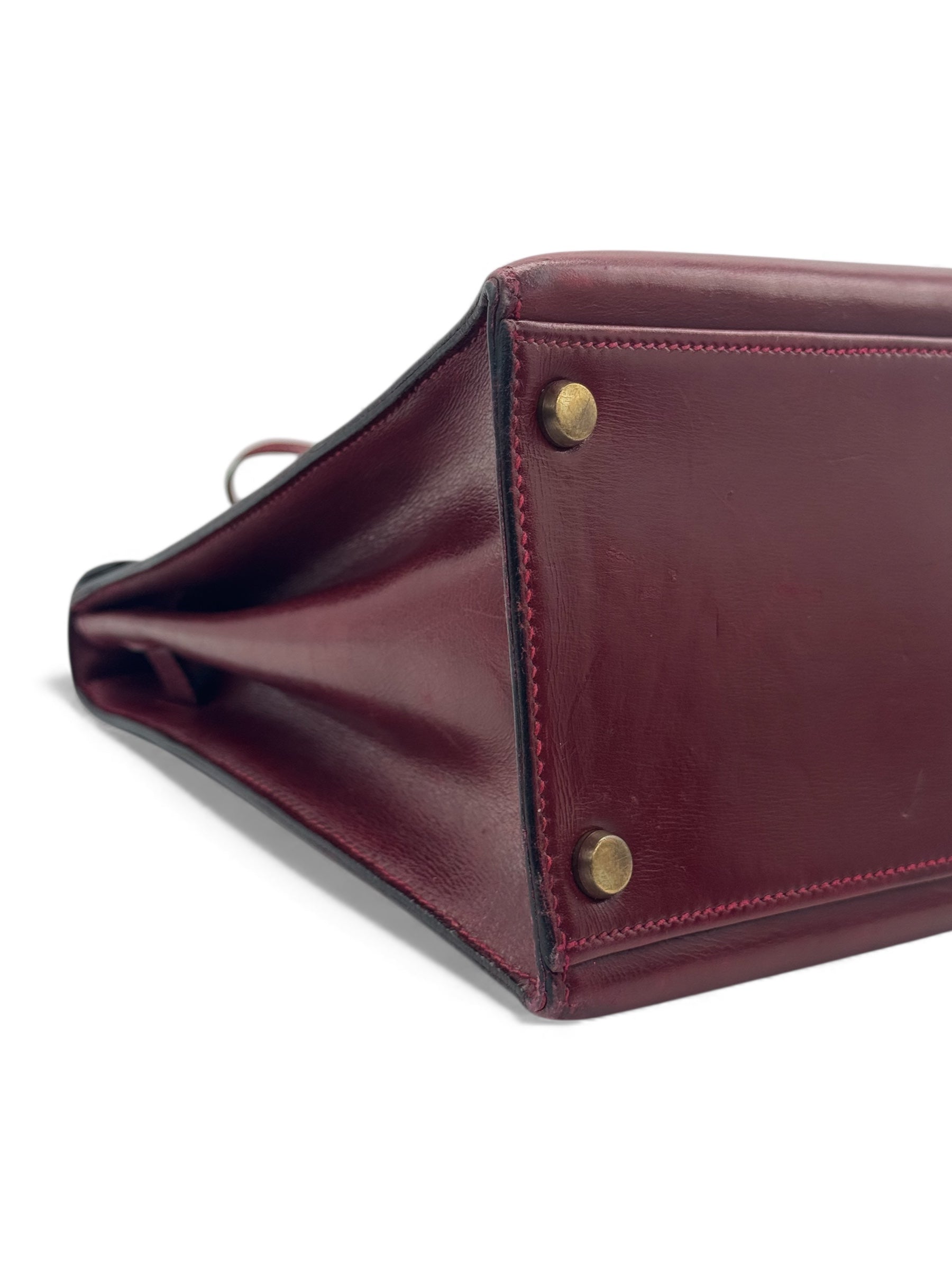 Hermès - Sac Kelly 32 Box Rouge H