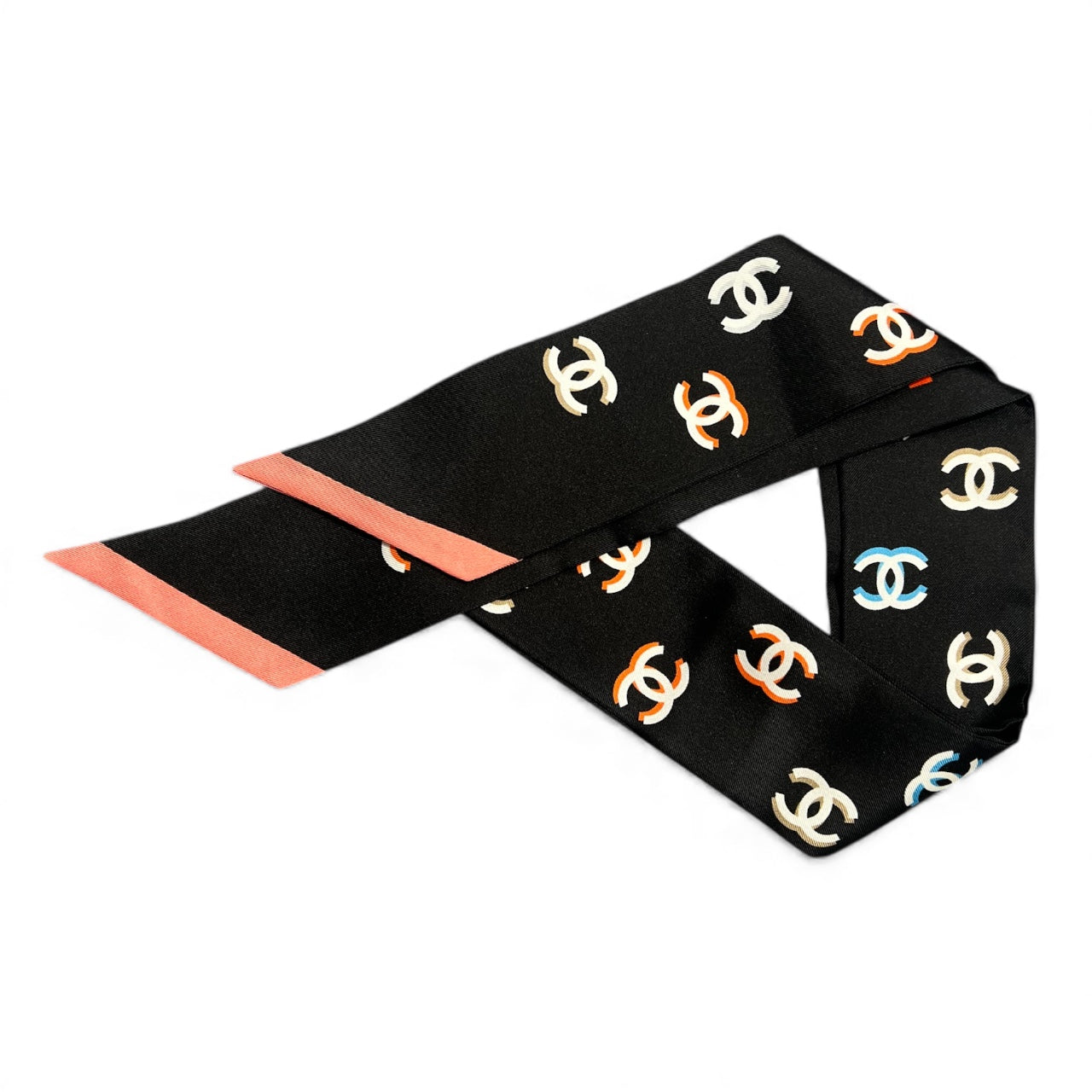 Chanel - Fascia Slim nera/rosa