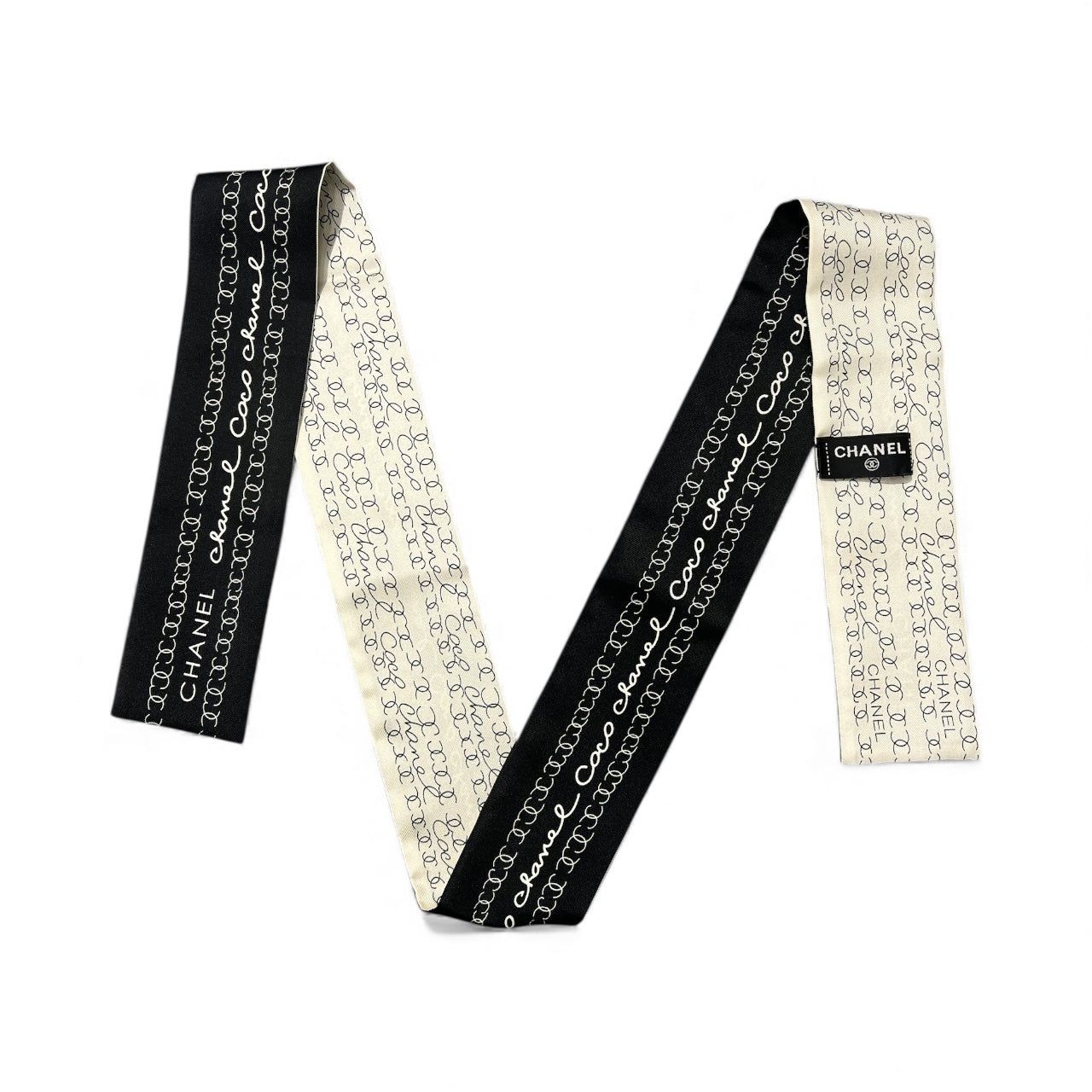 Chanel - Slim Bandeau Coco Chanel Beige/Noir