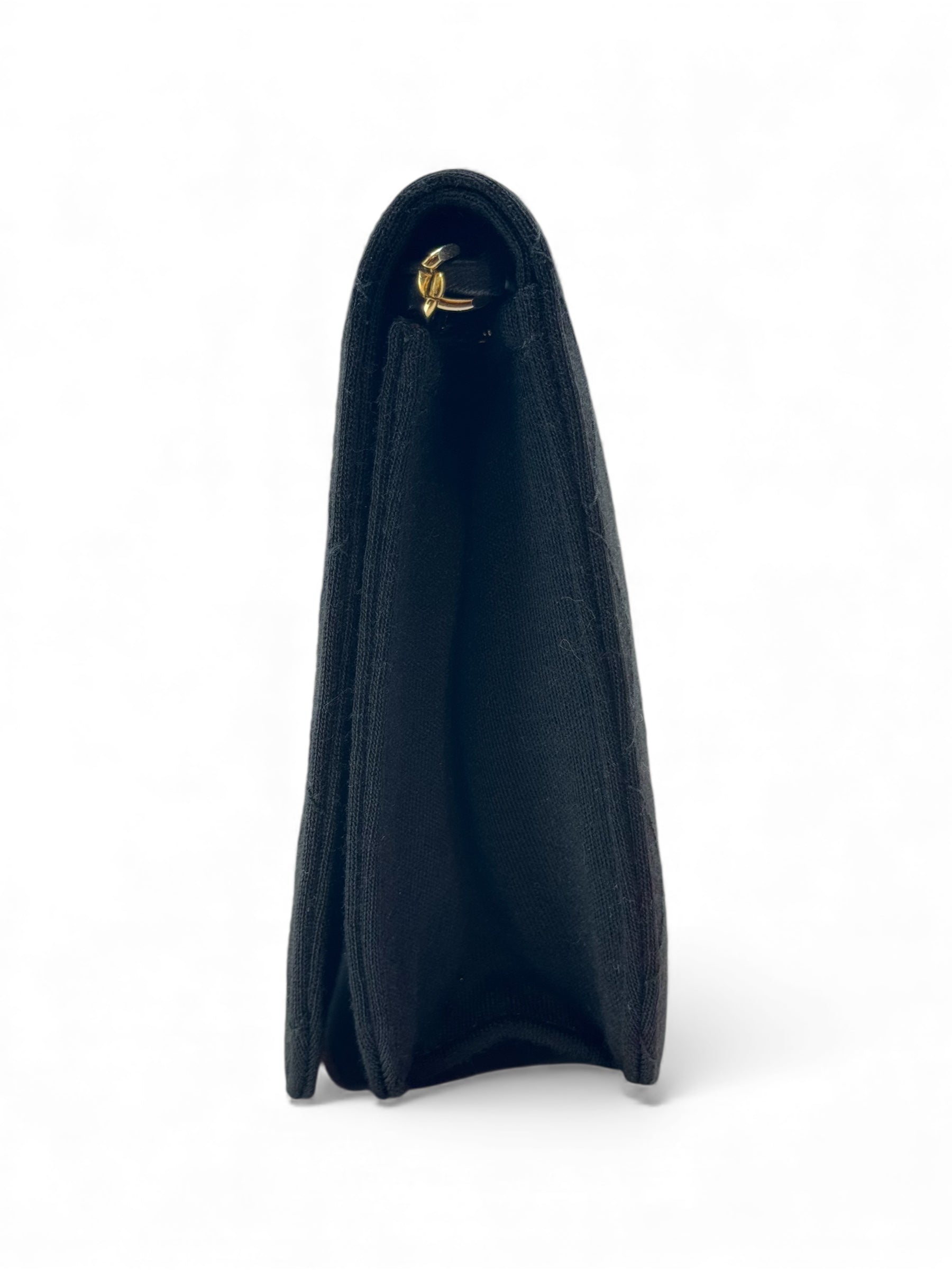Chanel - Sac à porté épaule en cuir d’agneau et jersey
