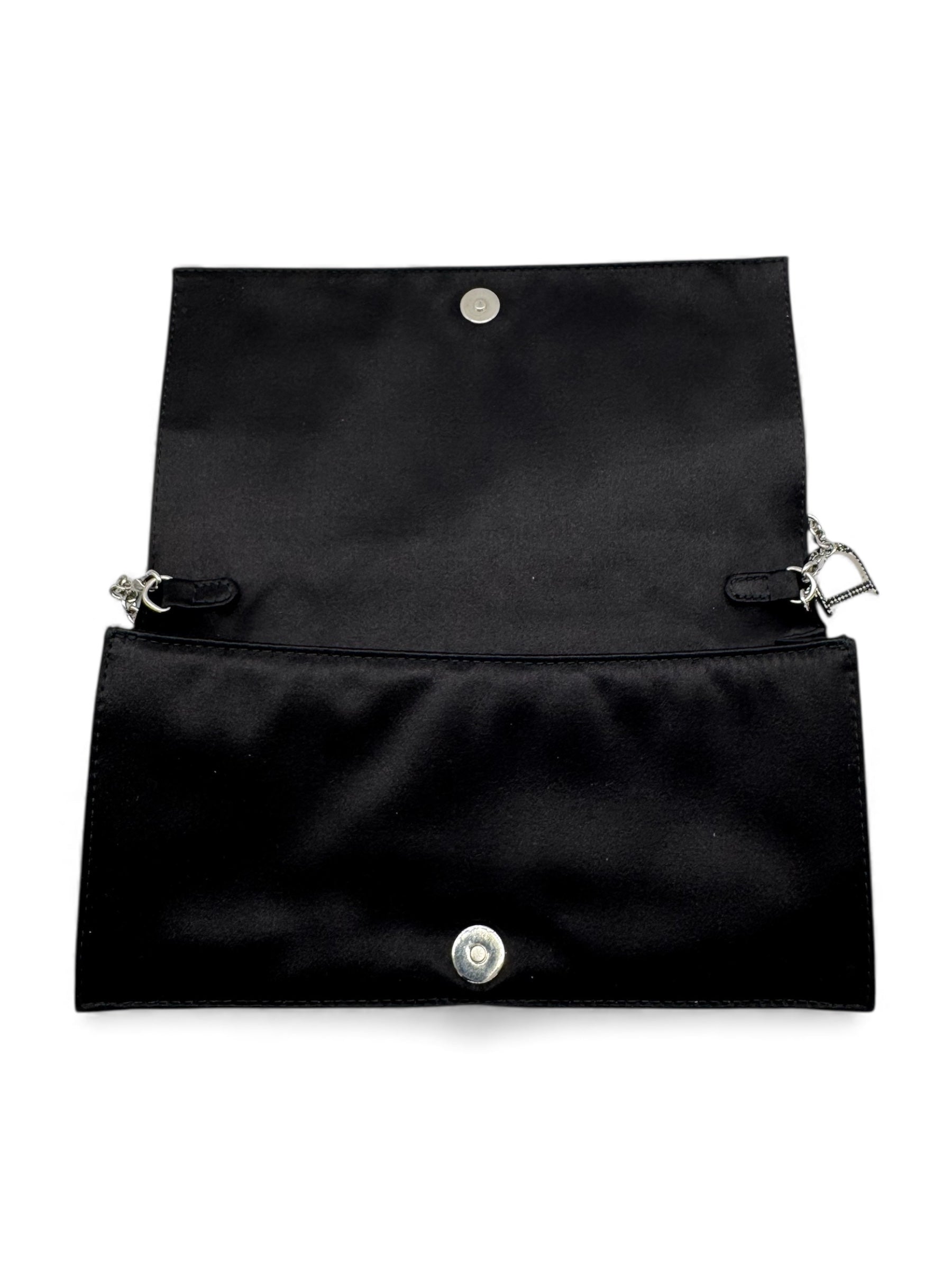 Dior - Sac à main pailletée en tissu noir