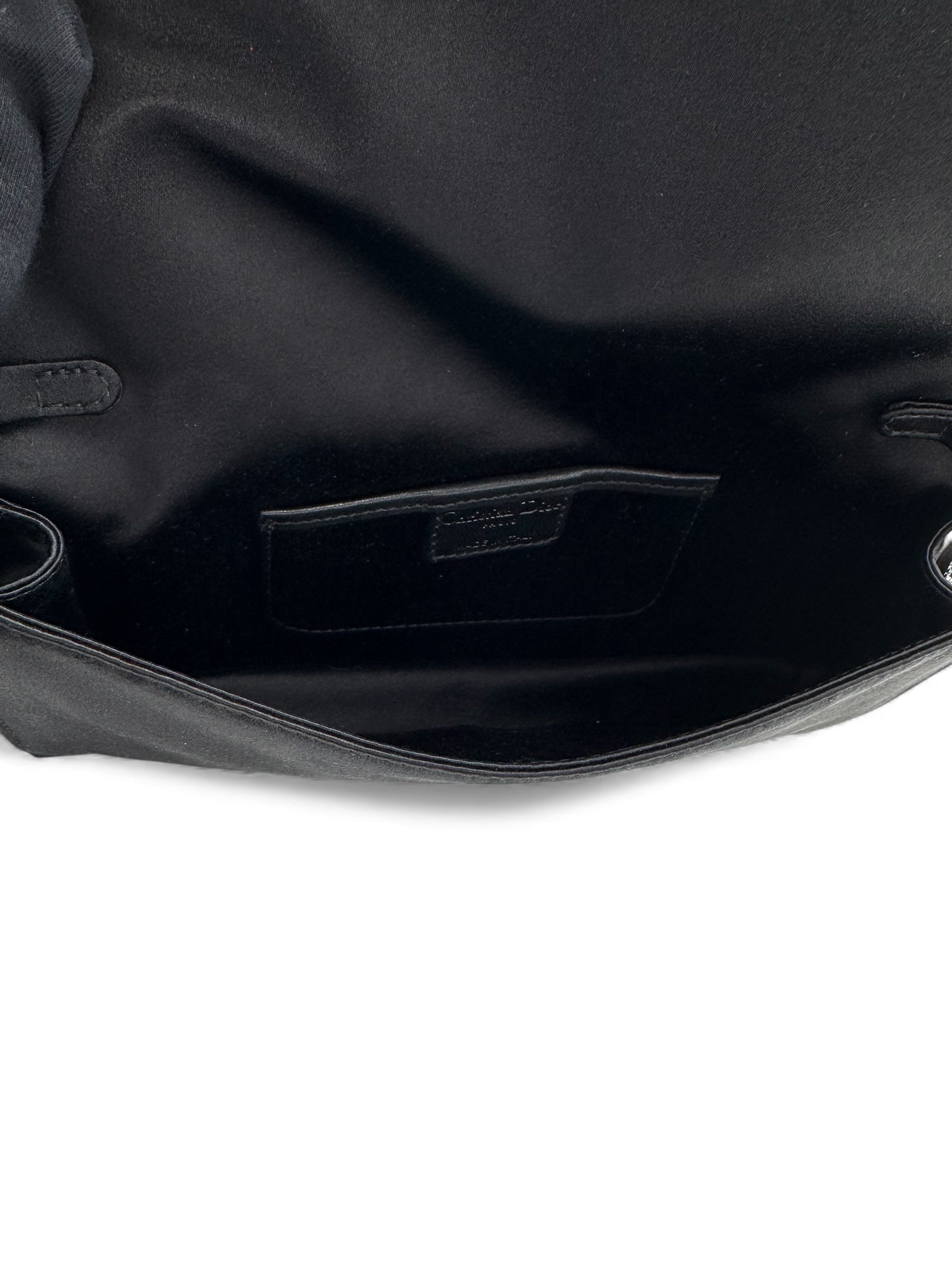 Dior - Glitzernde Handtasche aus schwarzem Stoff