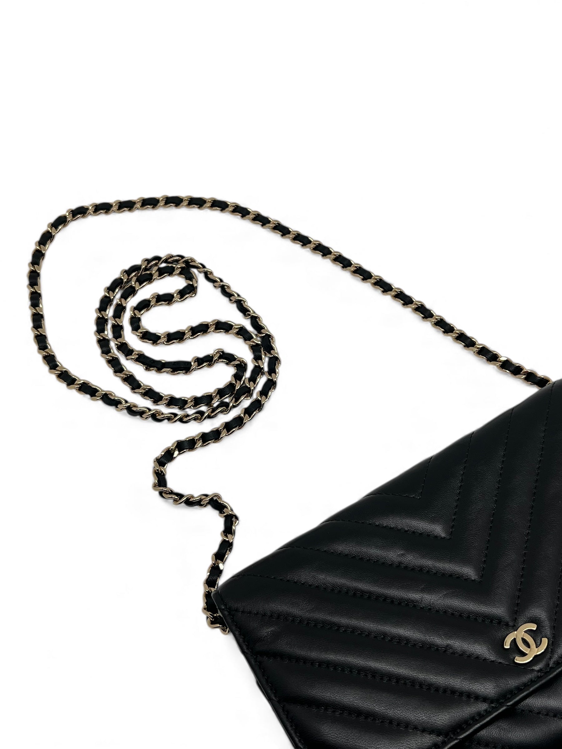 Chanel - Sac Wallet en chain chevron