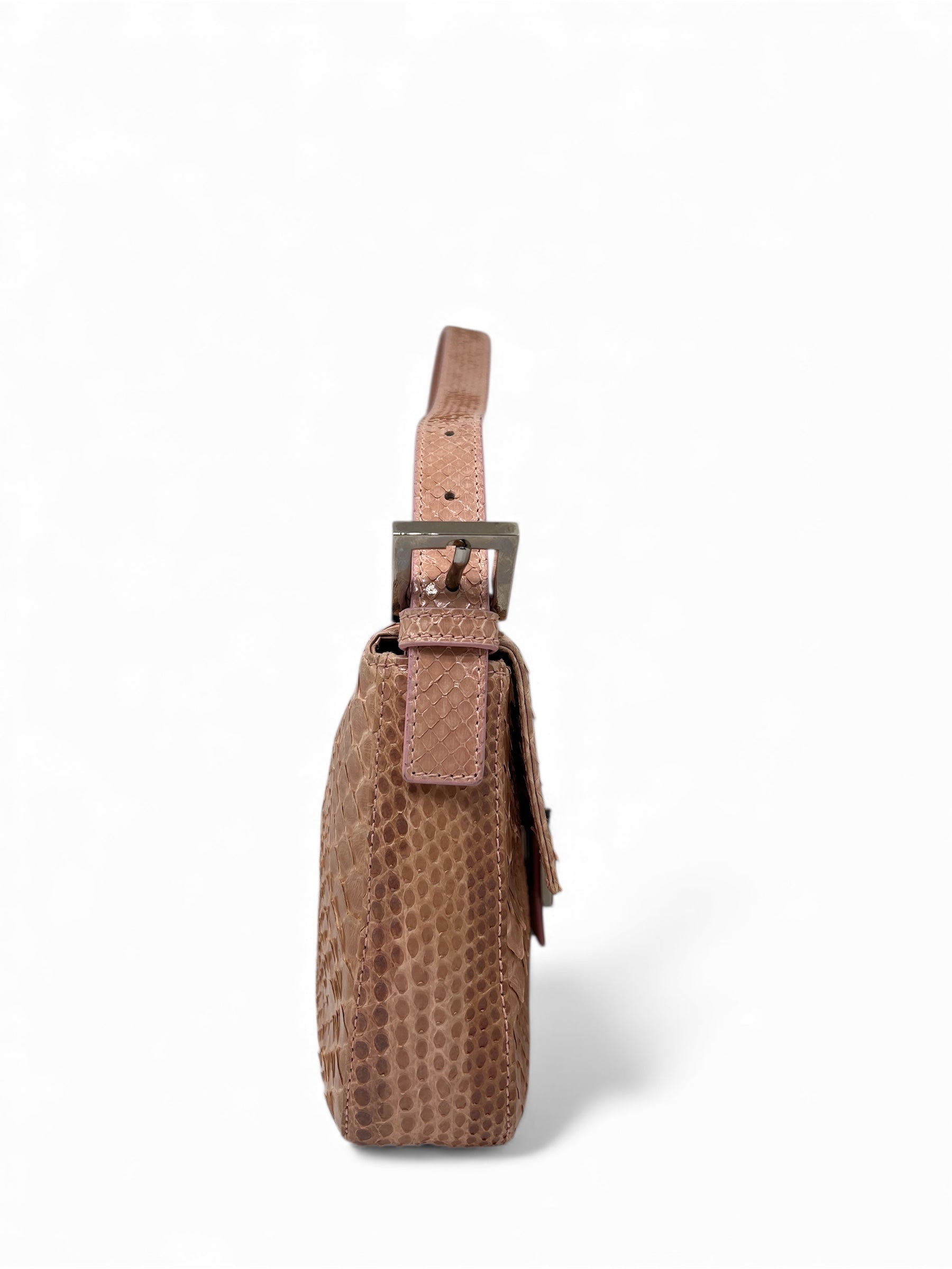 Fendi - Baguette-Tasche aus Pythonleder