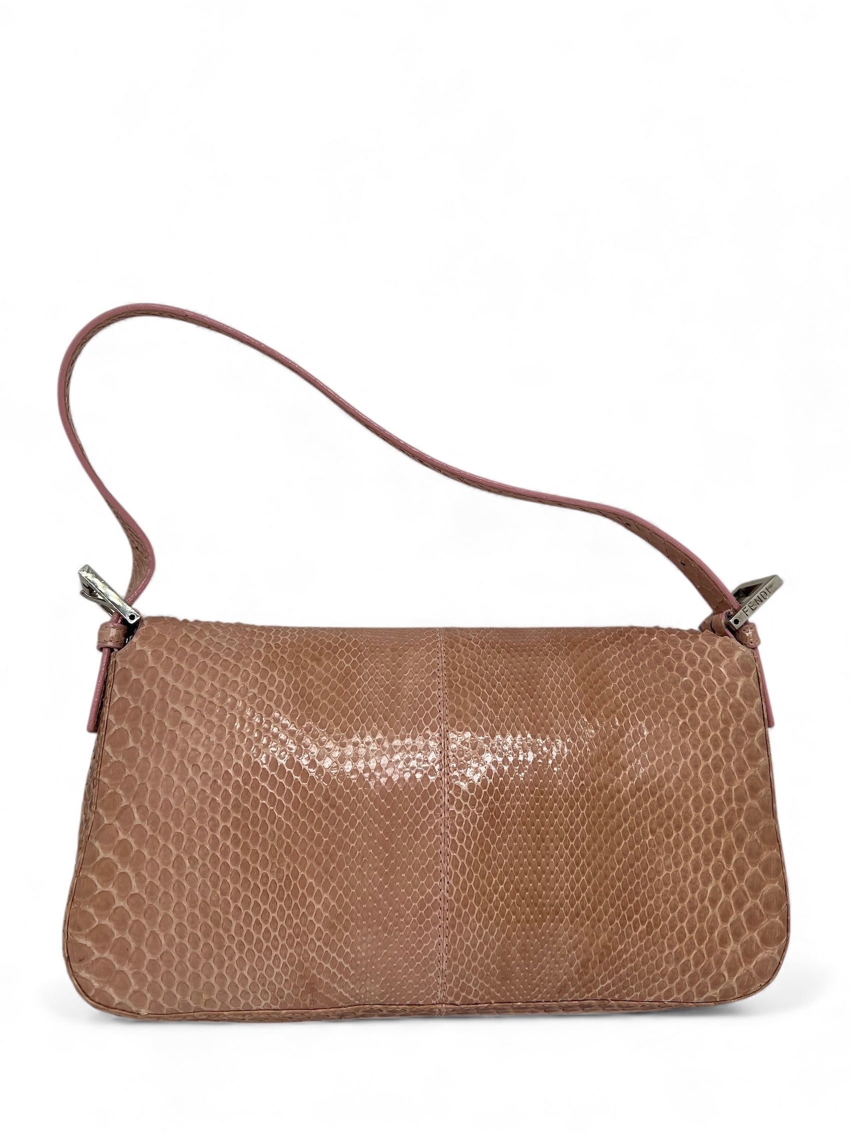 Fendi - Baguette-Tasche aus Pythonleder