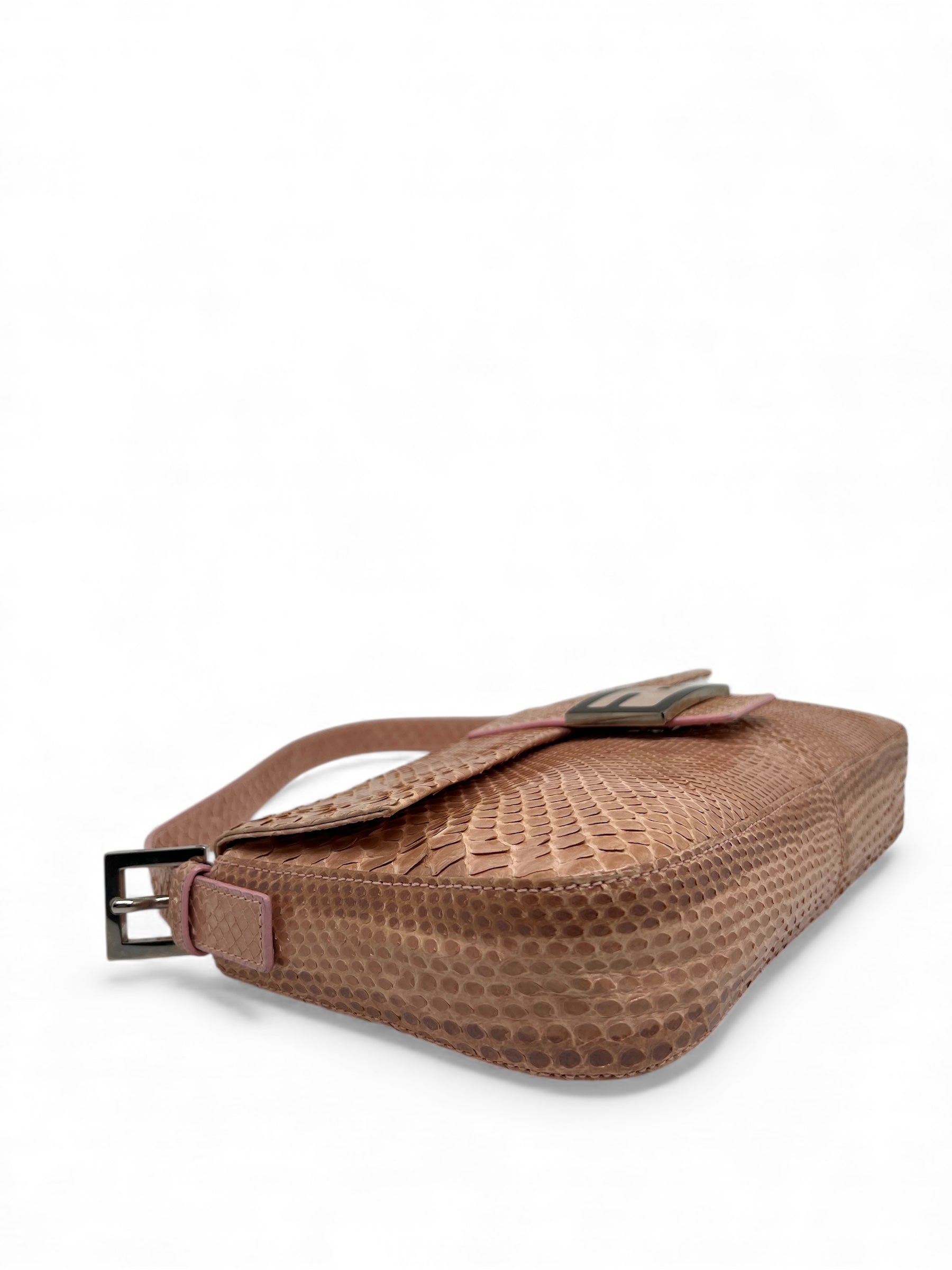 Fendi - Baguette-Tasche aus Pythonleder