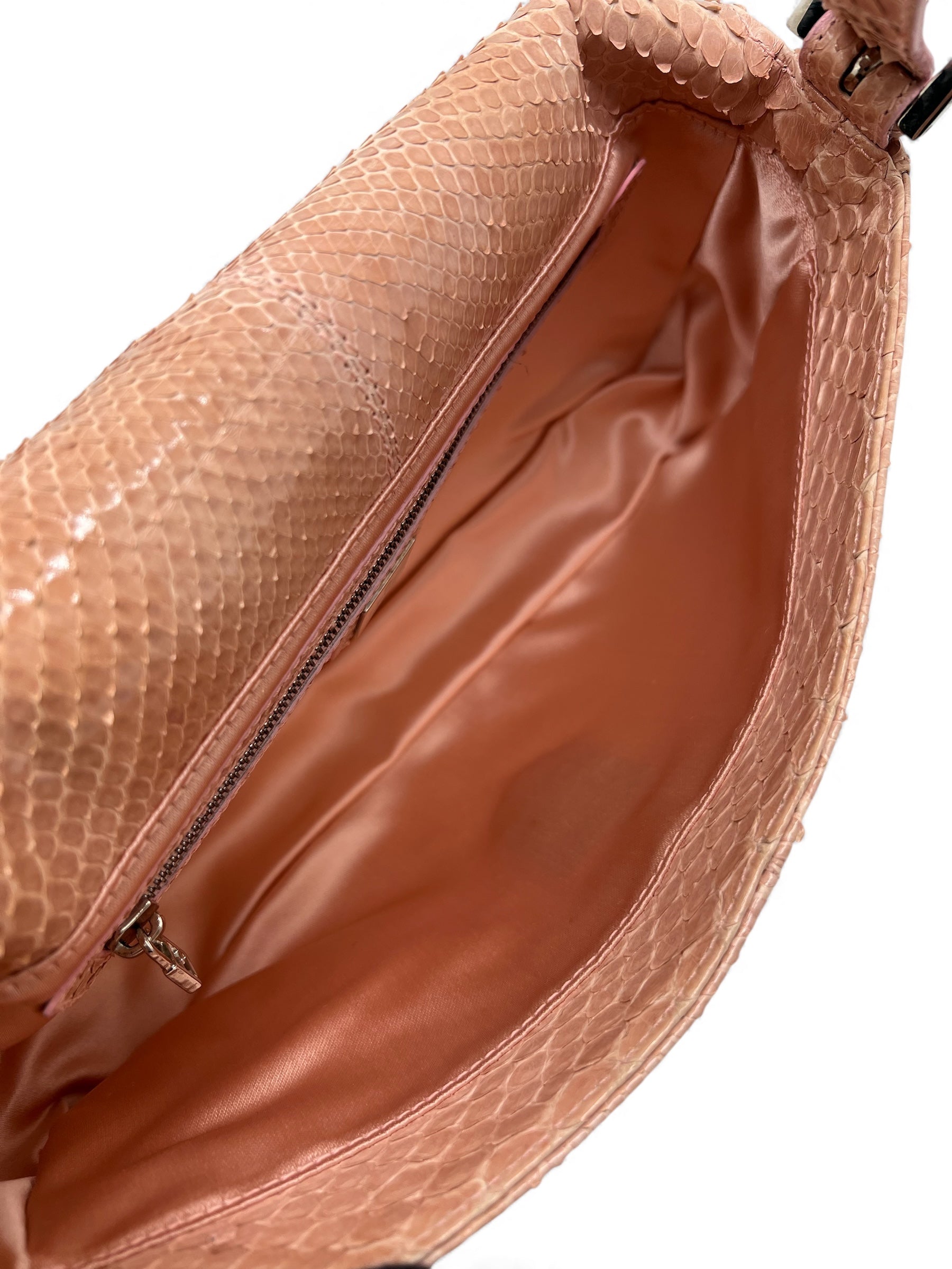 Fendi - Baguette-Tasche aus Pythonleder