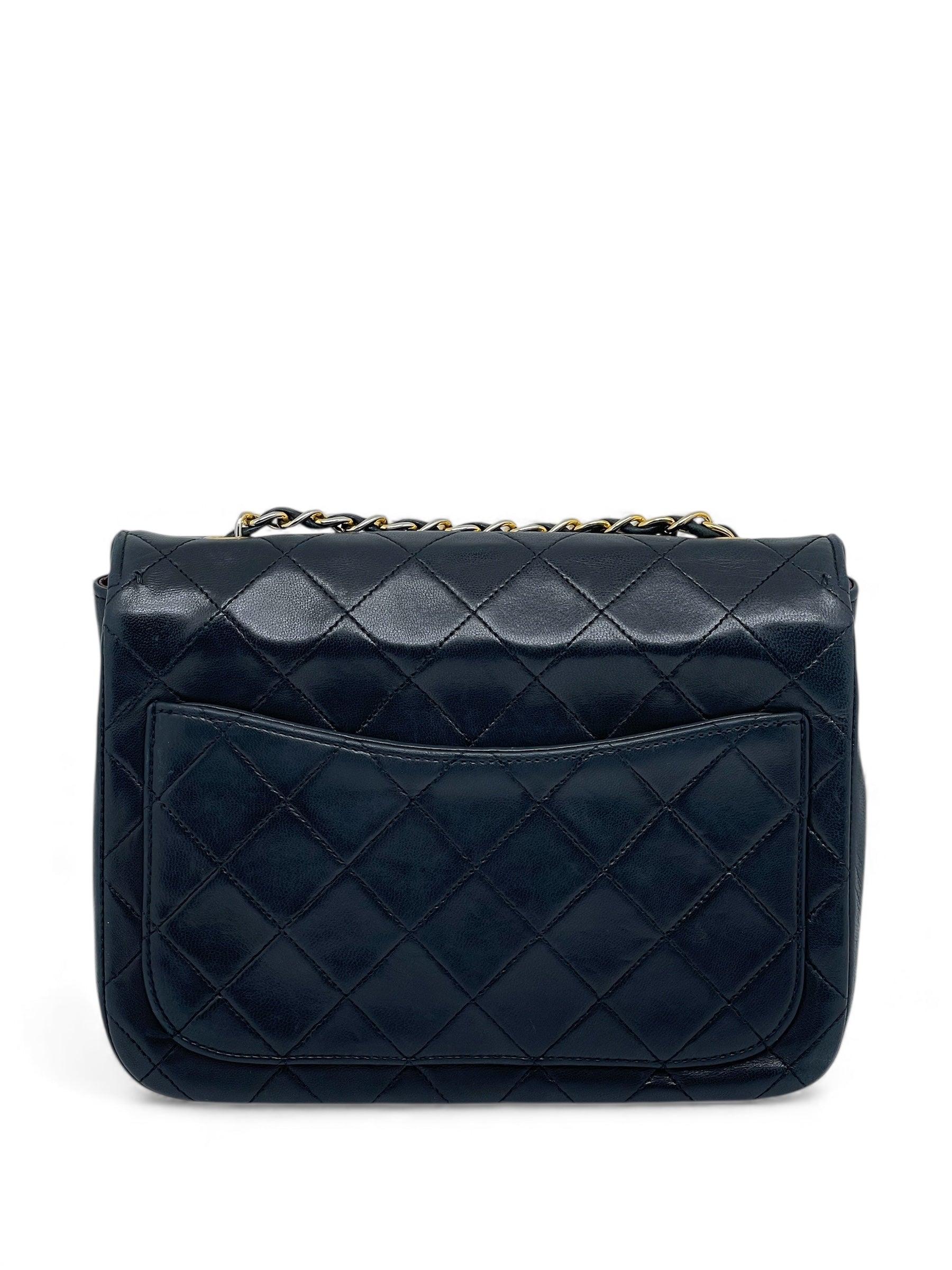 Chanel - Sac à main Demi Lune en cuir d’agneau noir