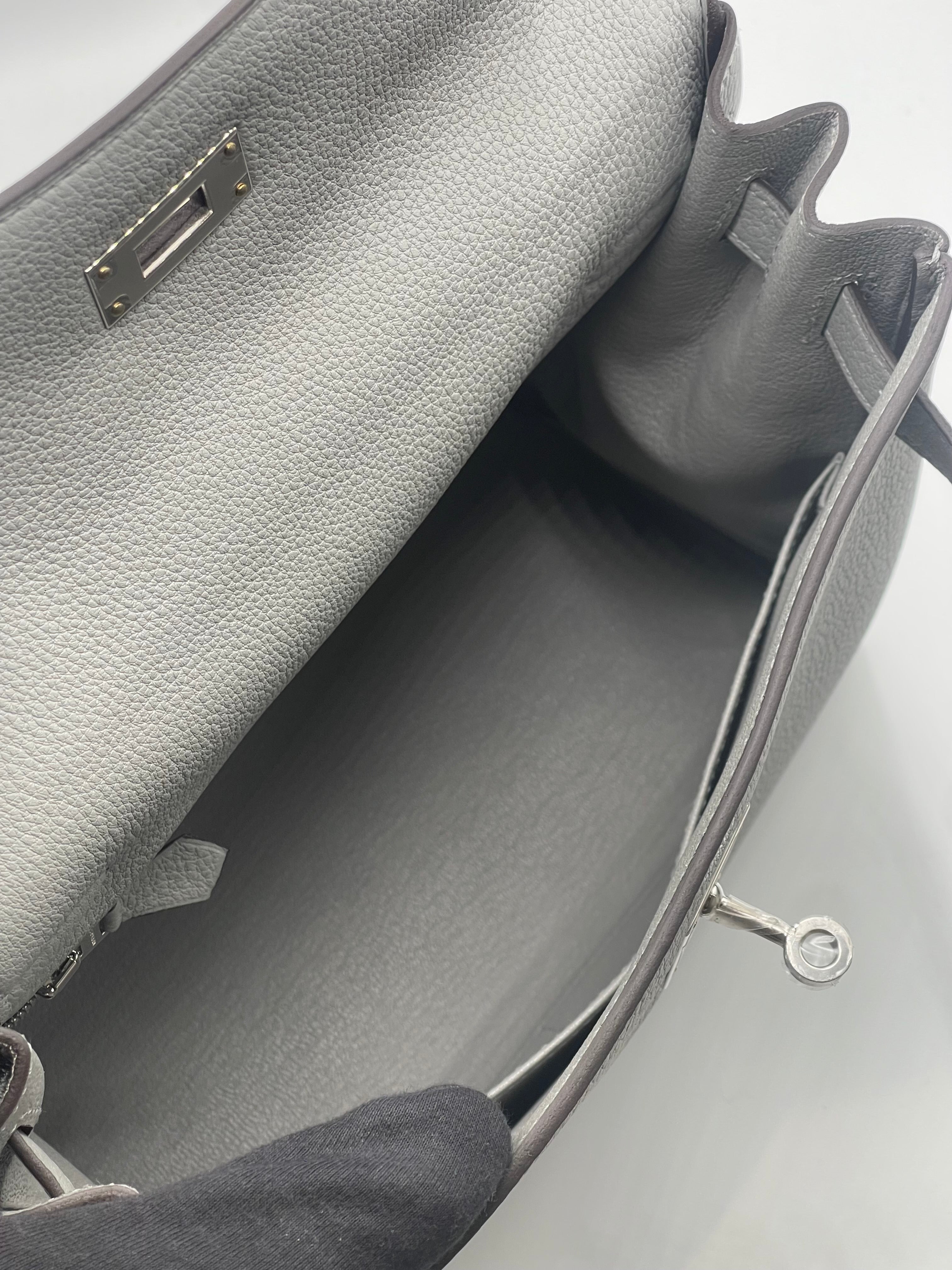 Hermès - Borsa Kelly 28 Grigio Gabbiano