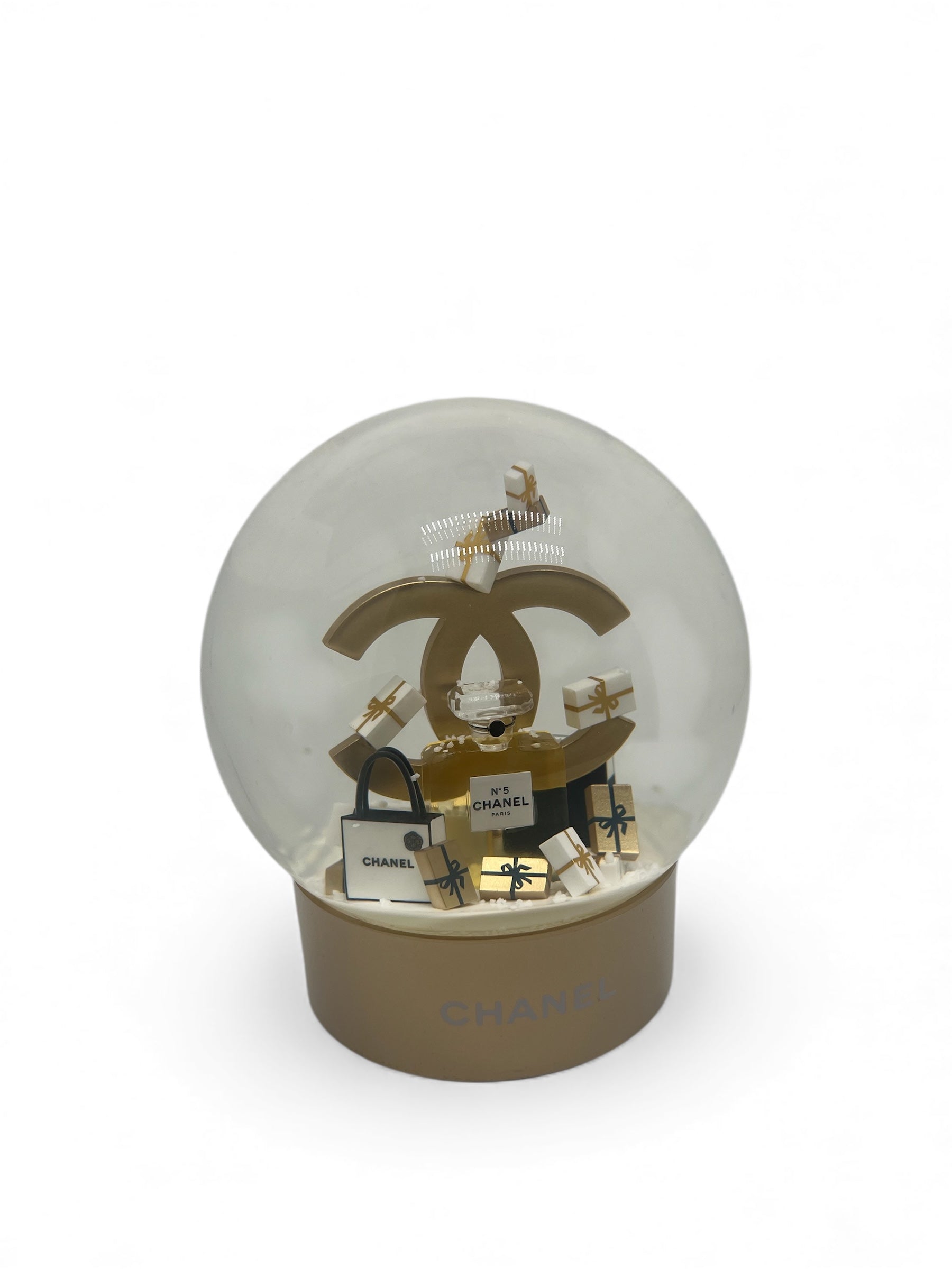 Chanel - Boule à neige doré
