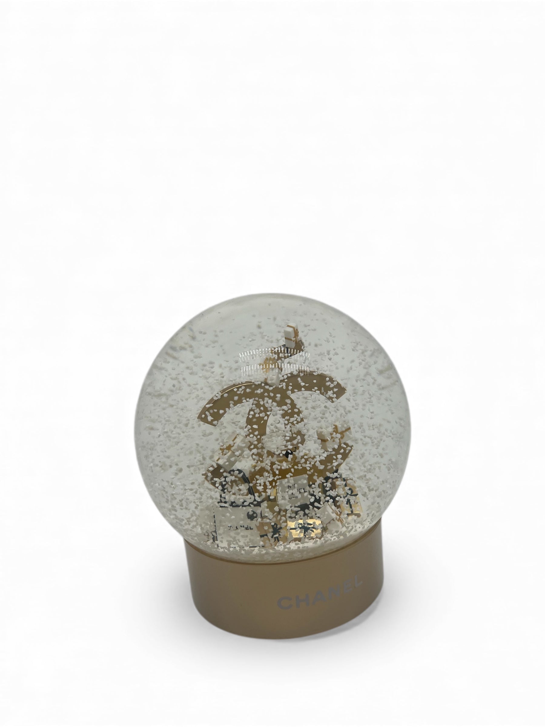 Chanel - Boule à neige doré