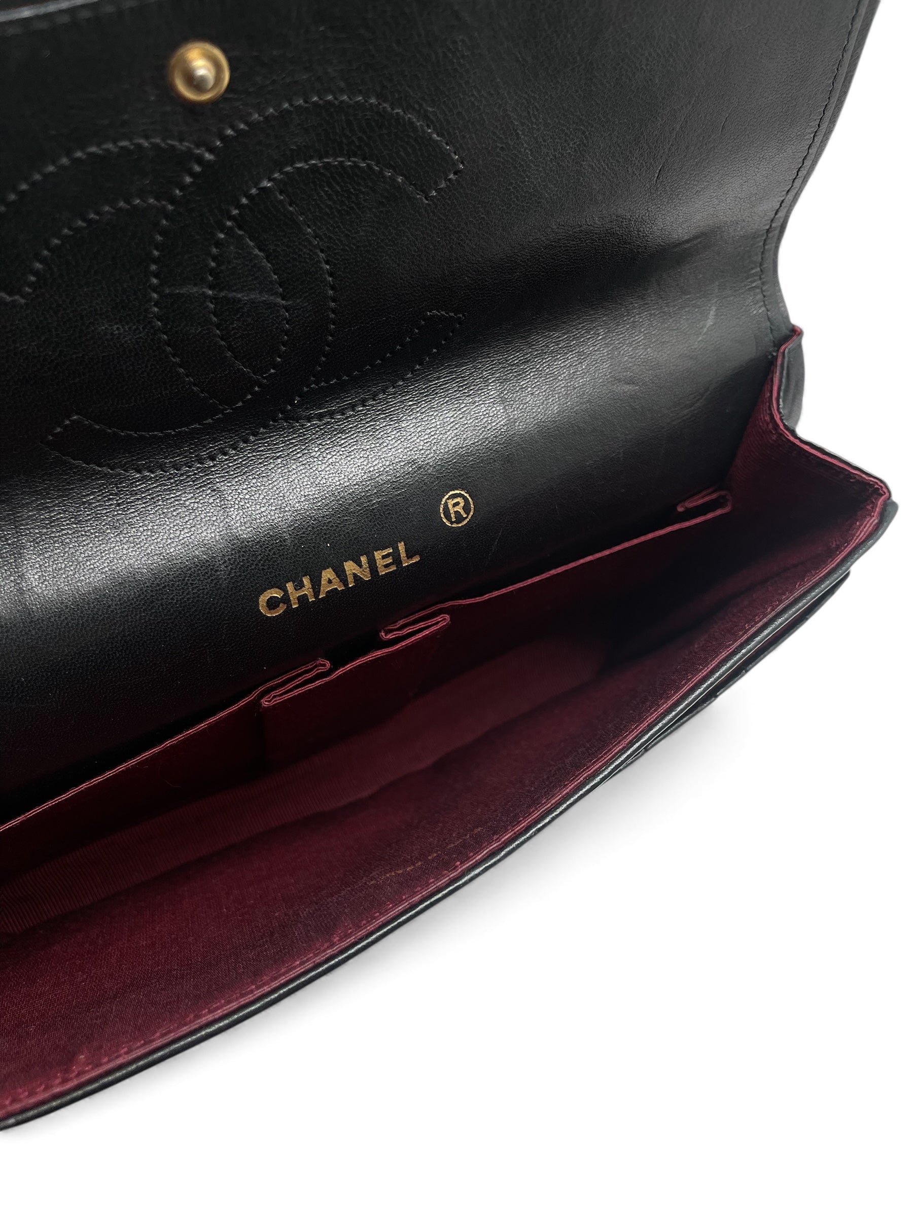 Chanel - Sac Timeless Double Flap Chaîne grain de riz
