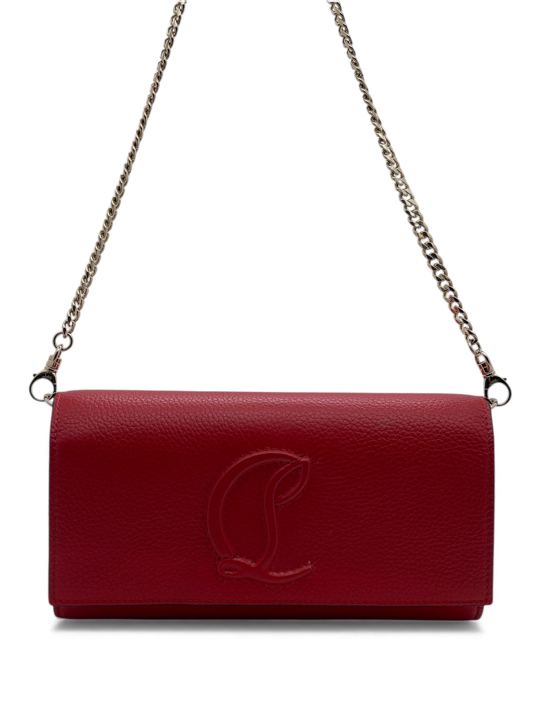 Louboutin – rote Paloma-Clutch-Tasche