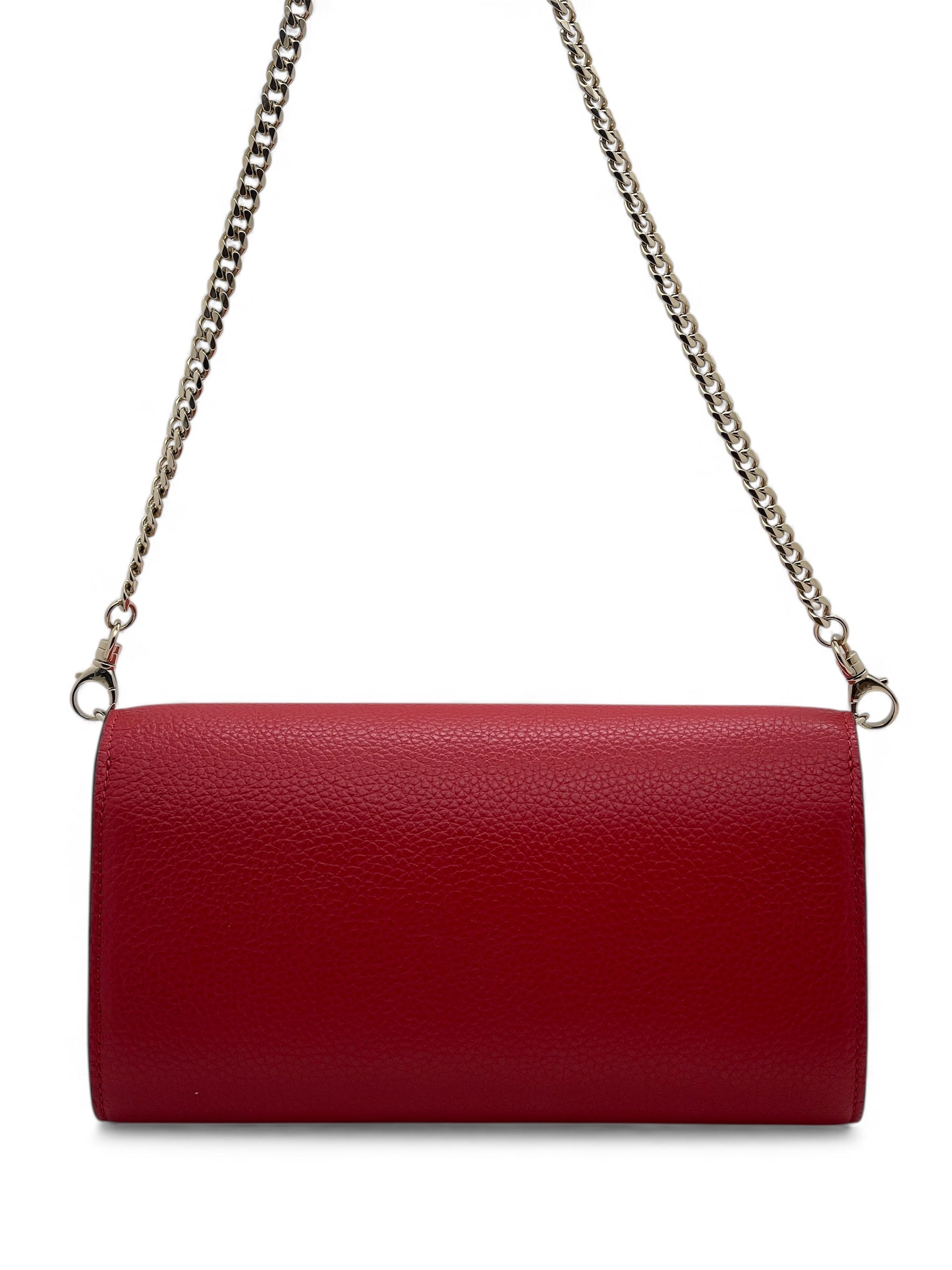 Louboutin – rote Paloma-Clutch-Tasche