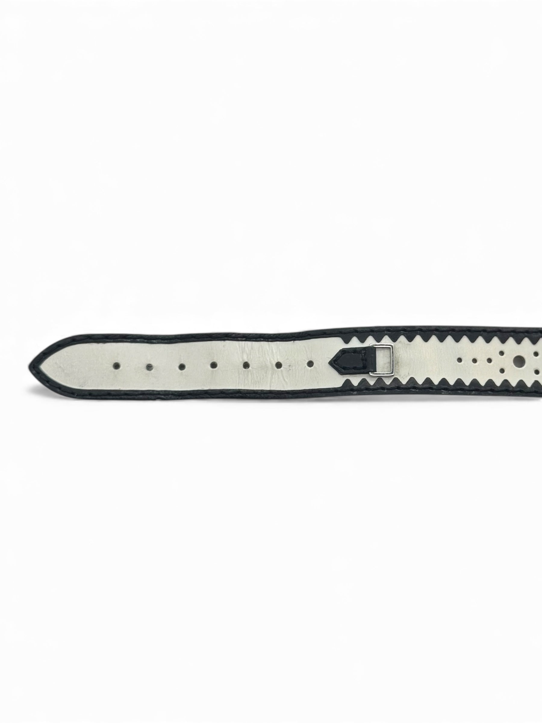 Christian Dior - Montre malice noir et blanche à perles
