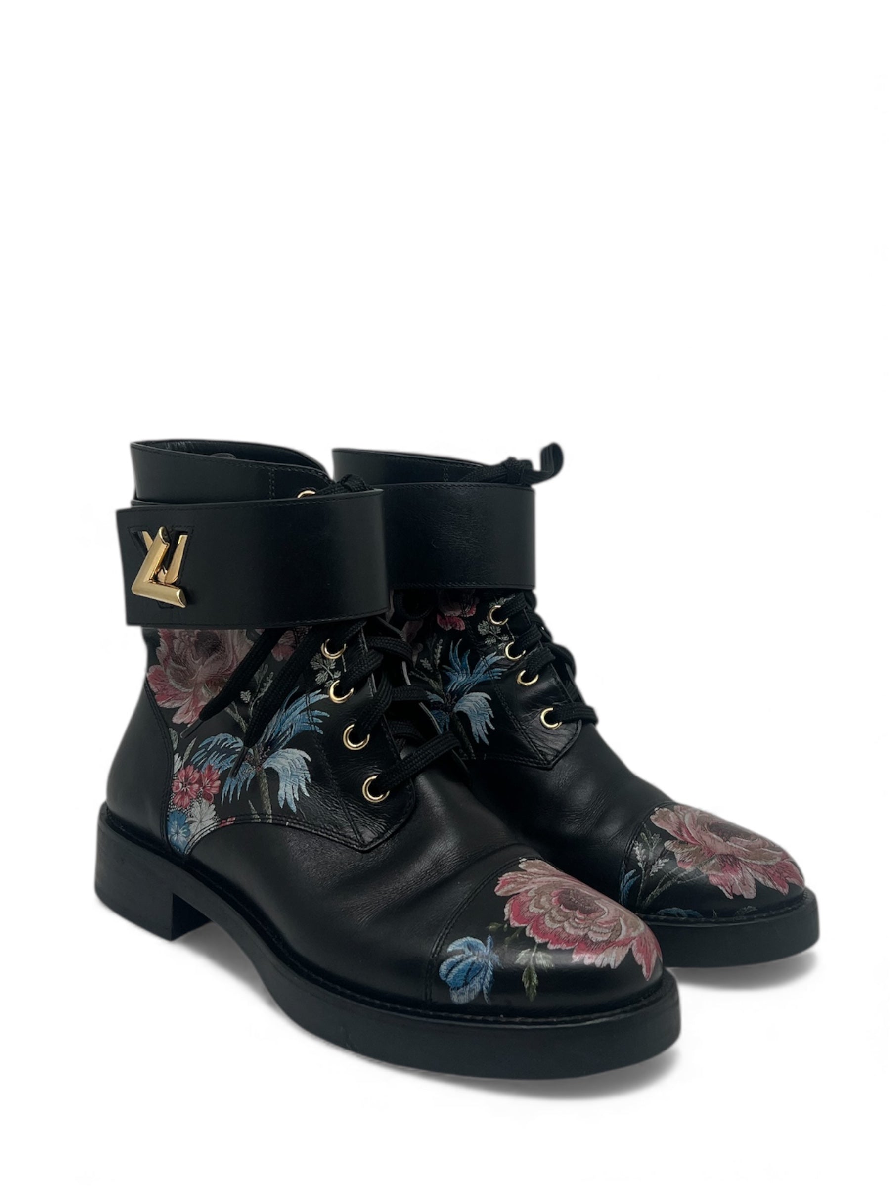 Louis Vuitton - Boots en cuir Flat Ranger T38