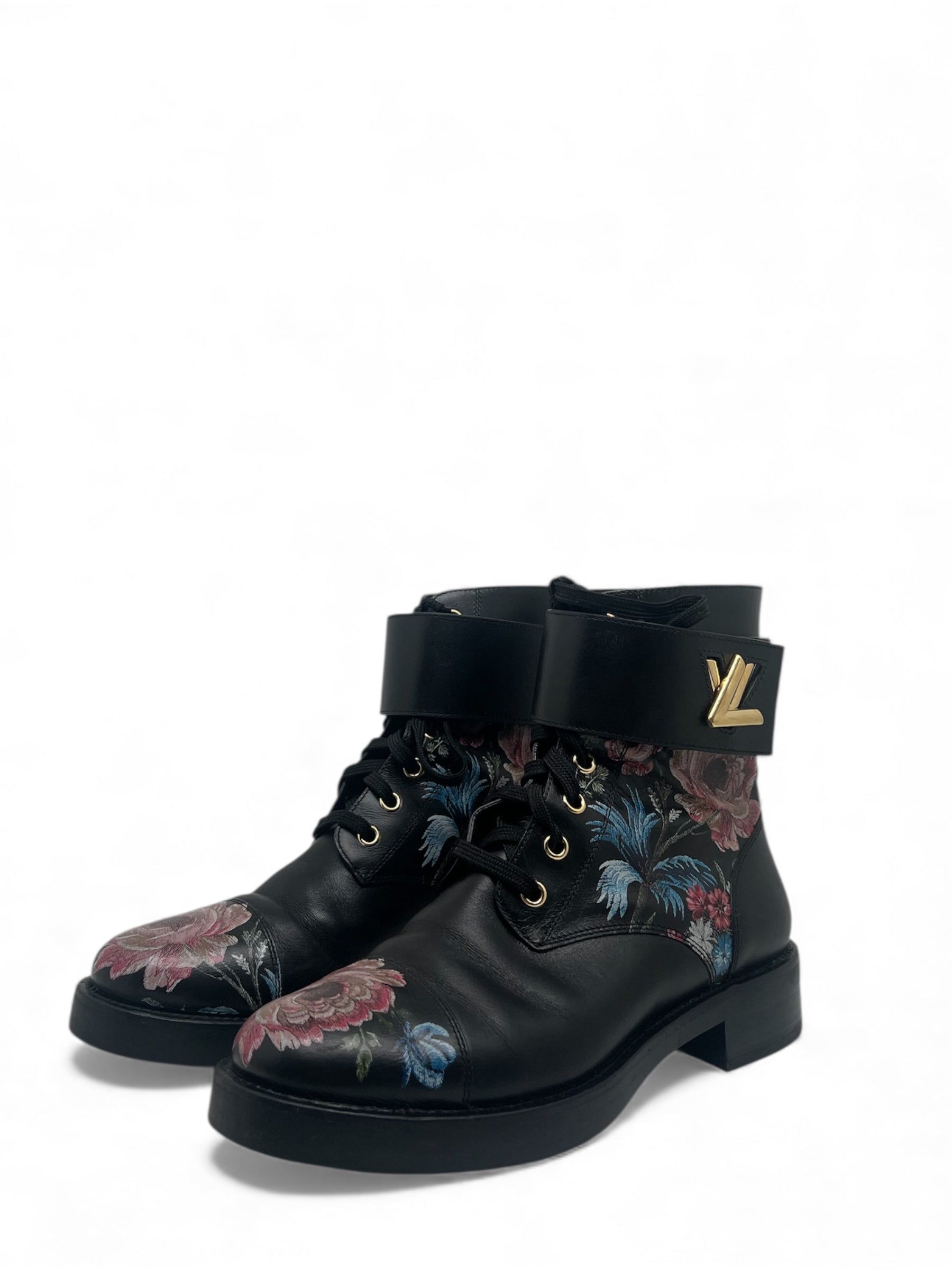 Louis Vuitton - Boots en cuir Flat Ranger T38