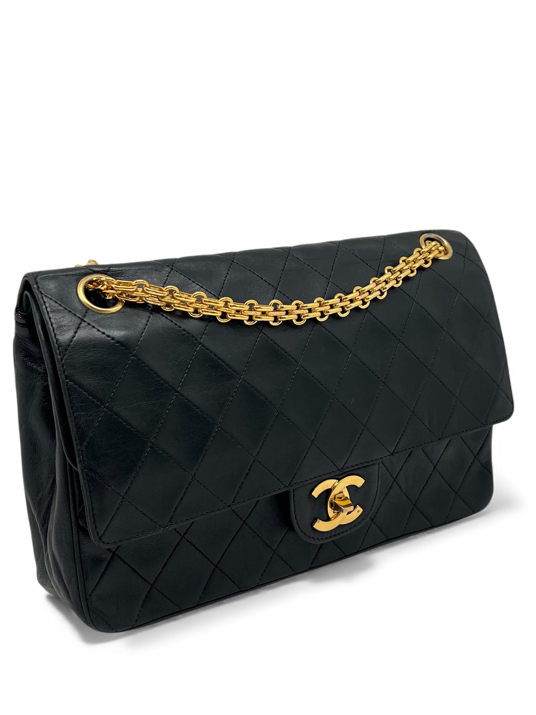 Chanel - Sac Timeless double flap Chaîne grain de riz