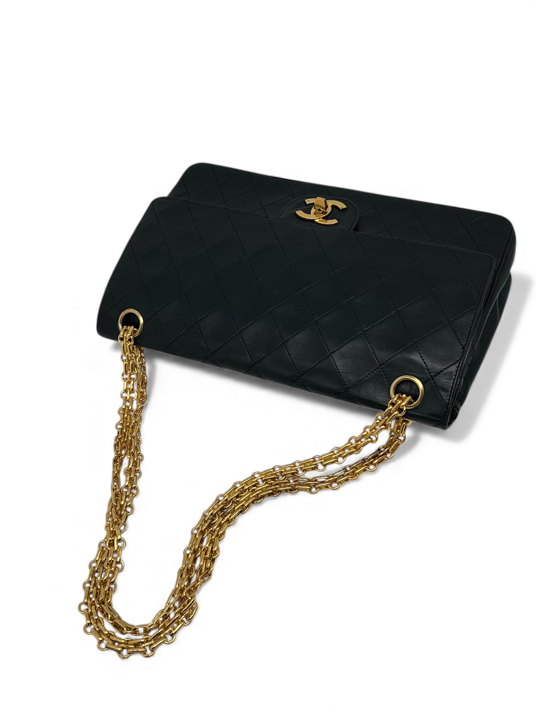 Chanel - Sac Timeless double flap Chaîne grain de riz