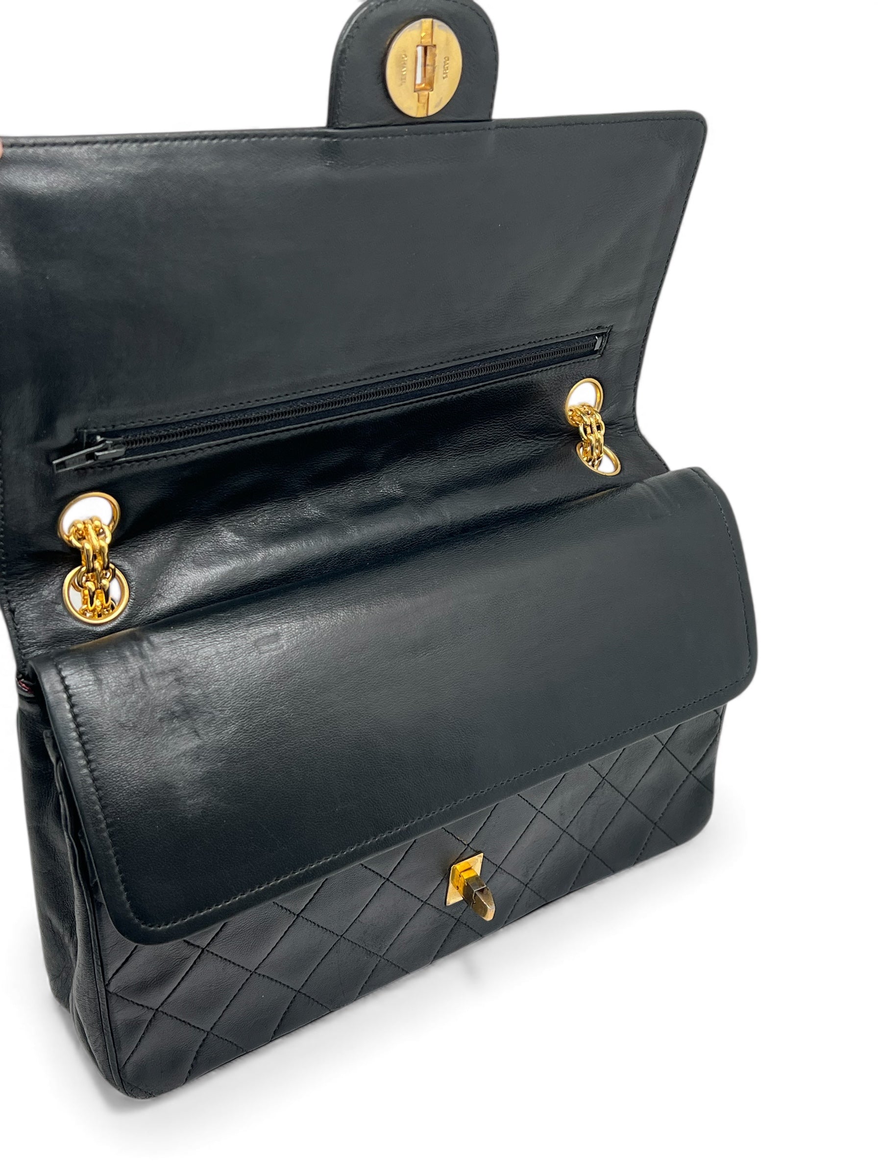 Chanel - Sac Timeless double flap Chaîne grain de riz