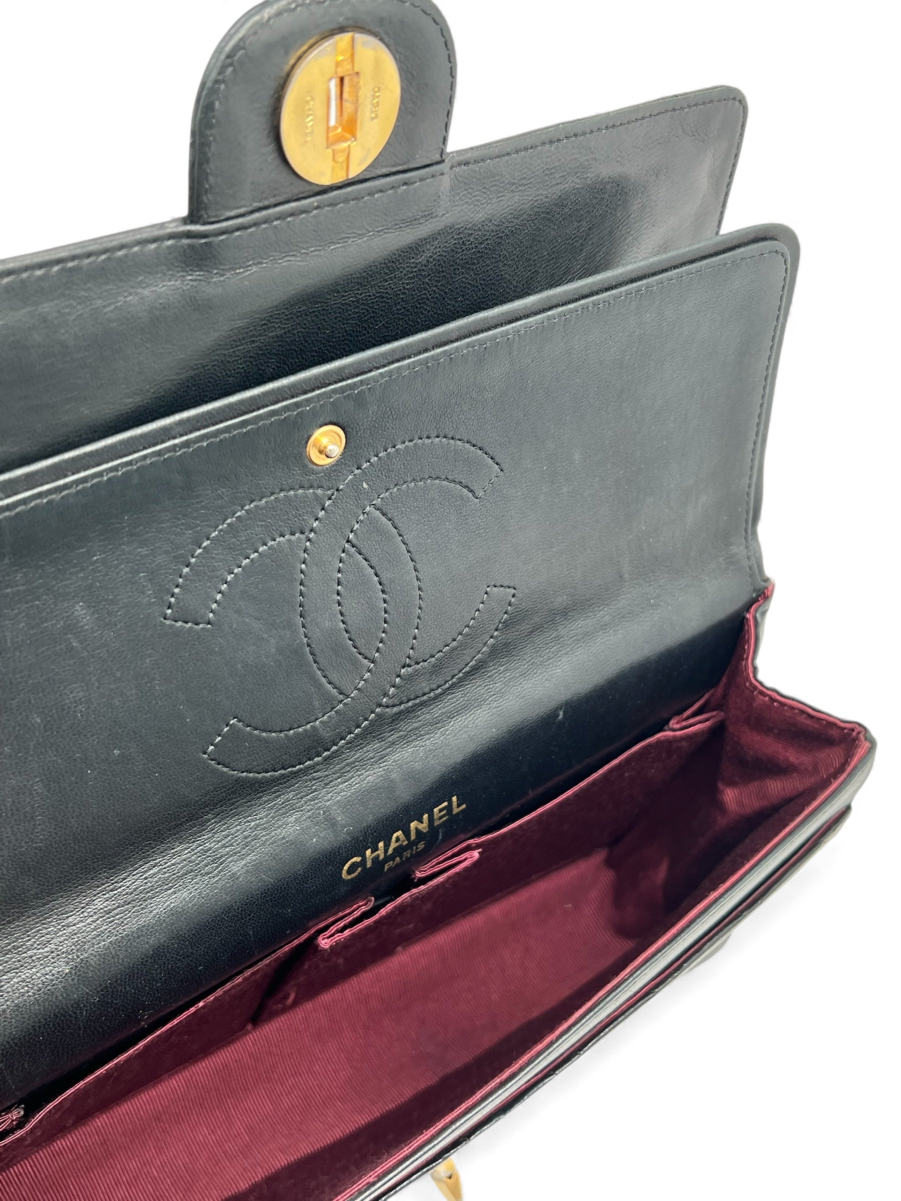 Chanel - Sac Timeless double flap Chaîne grain de riz