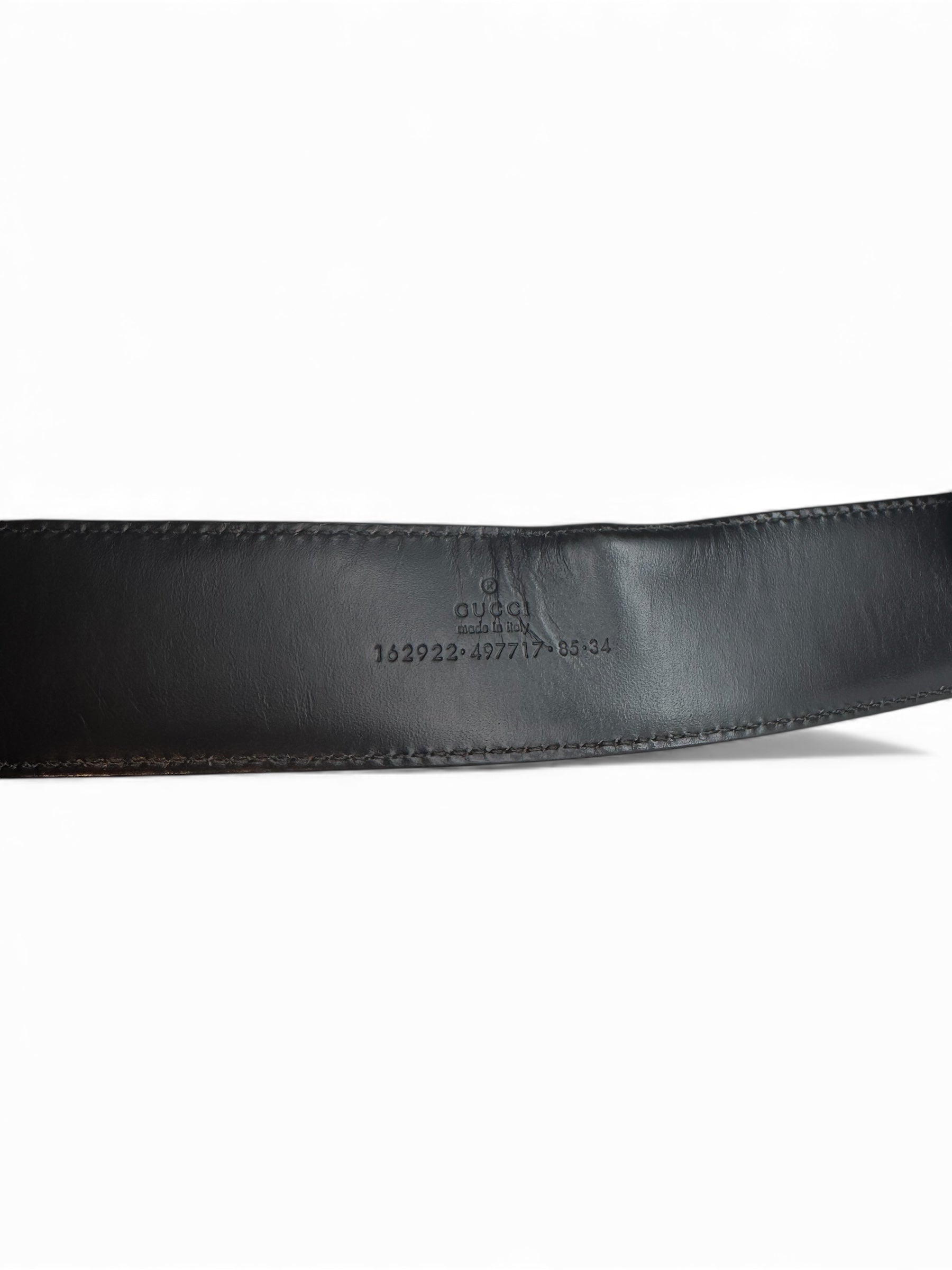 Gucci - Ceinture GG Python T85 marron