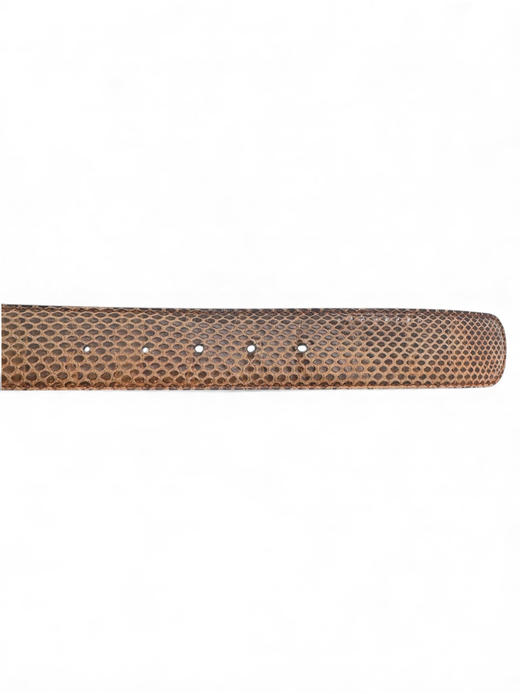 Gucci - Ceinture GG Python T85 marron